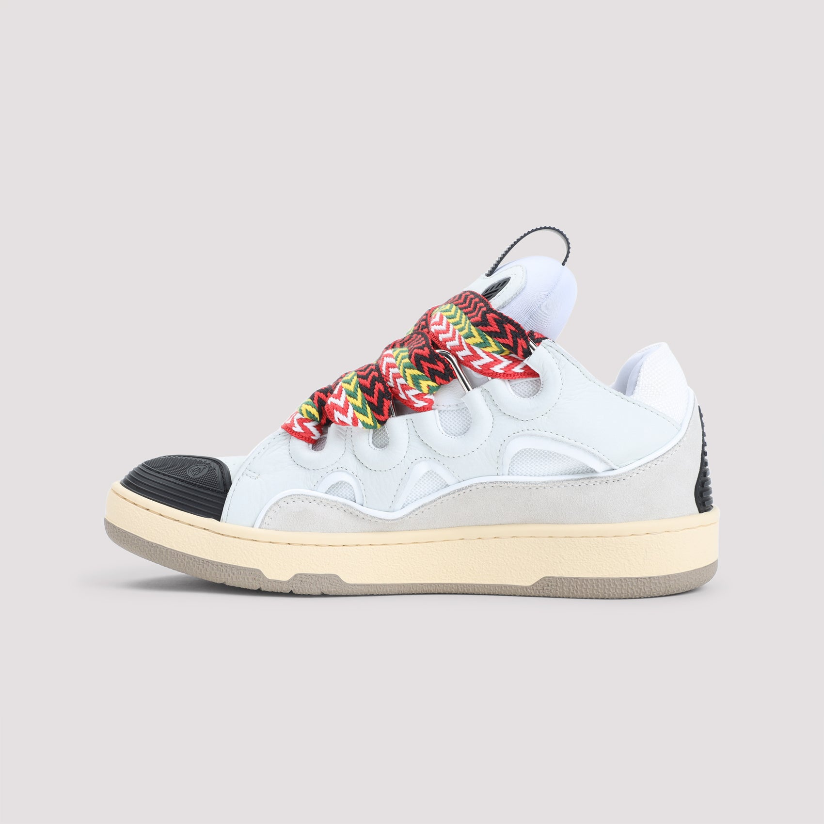 Suede Leather Curb Sneakers
