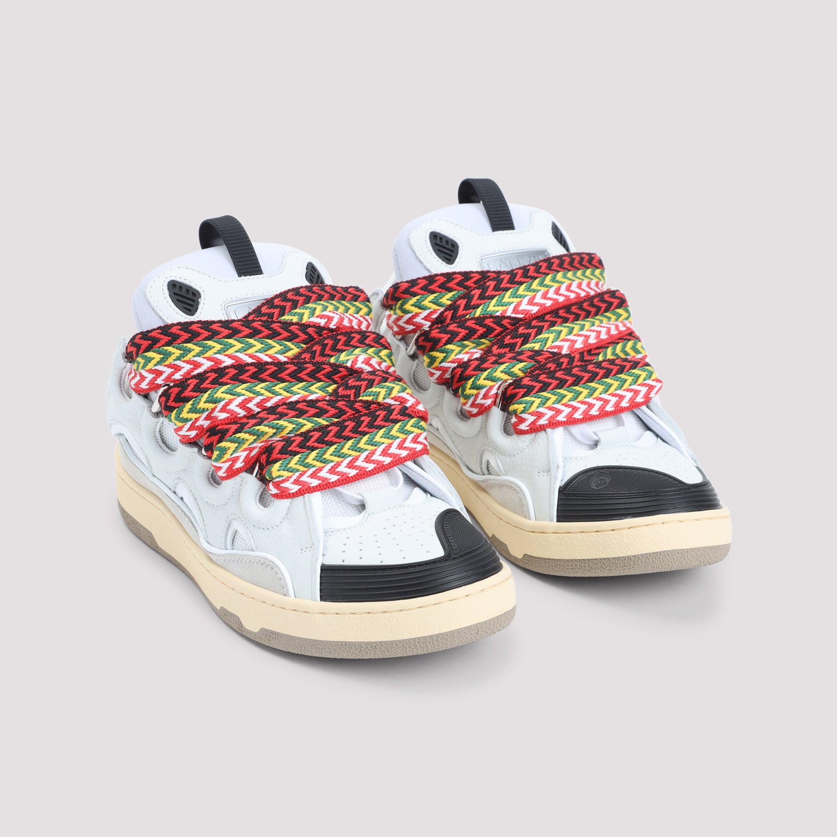 Suede Leather Curb Sneakers