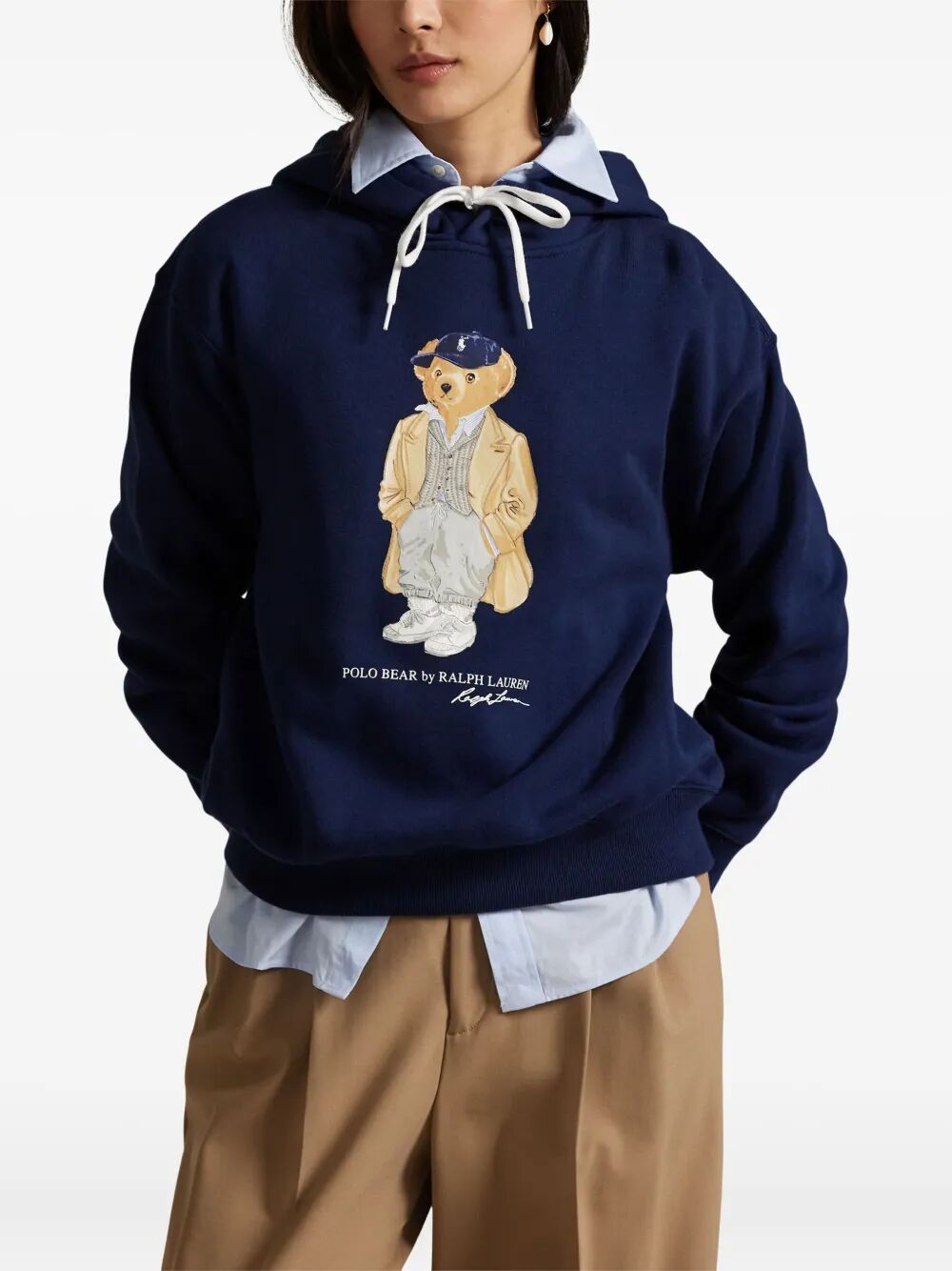 POLO BEAR COTTON HOODIE