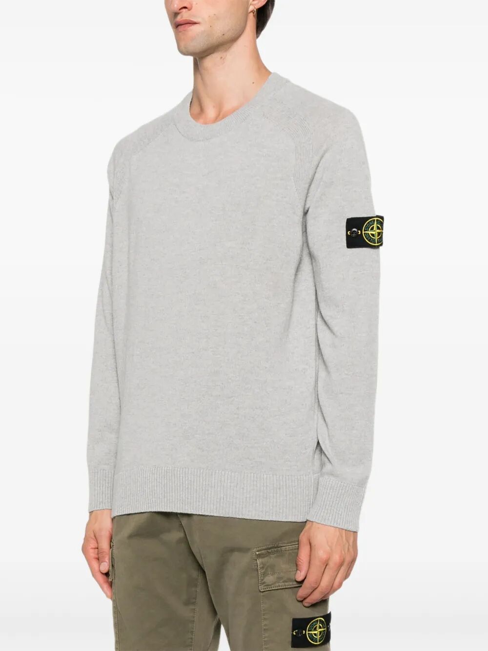 LIGHTWEIGHT WOOL CREW NECK SWEATER WITH RAGLAN SLEEVES