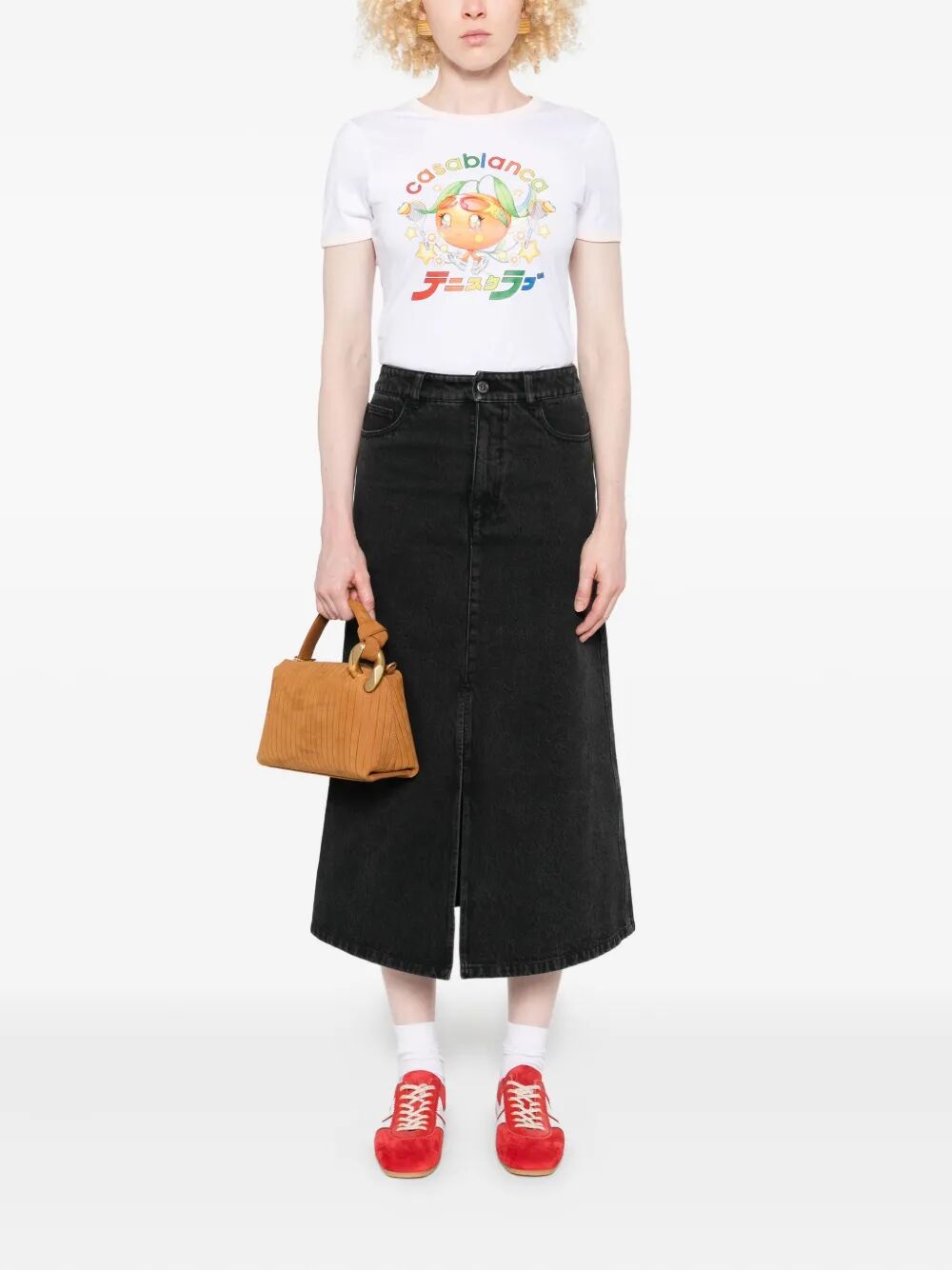 GEORGIA DENIM MIDI SKIRT
