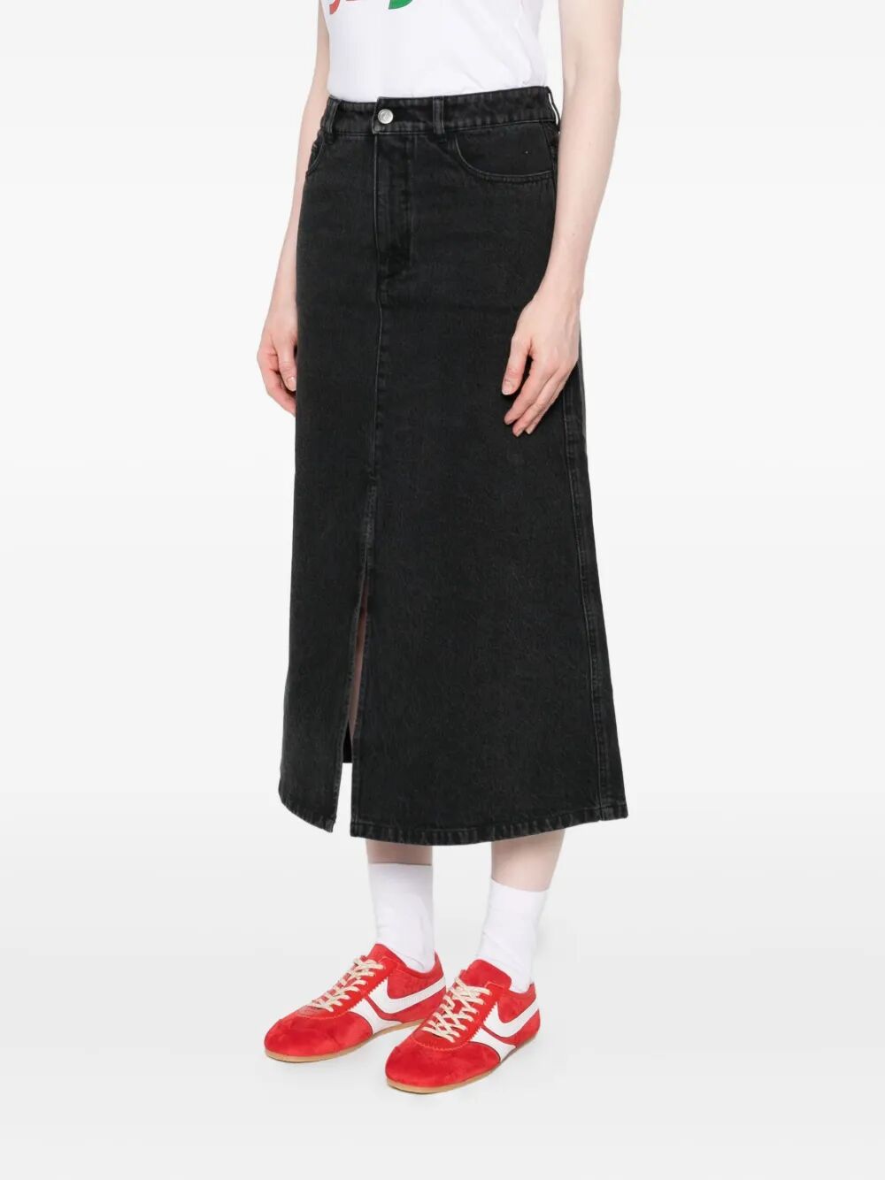 GEORGIA DENIM MIDI SKIRT