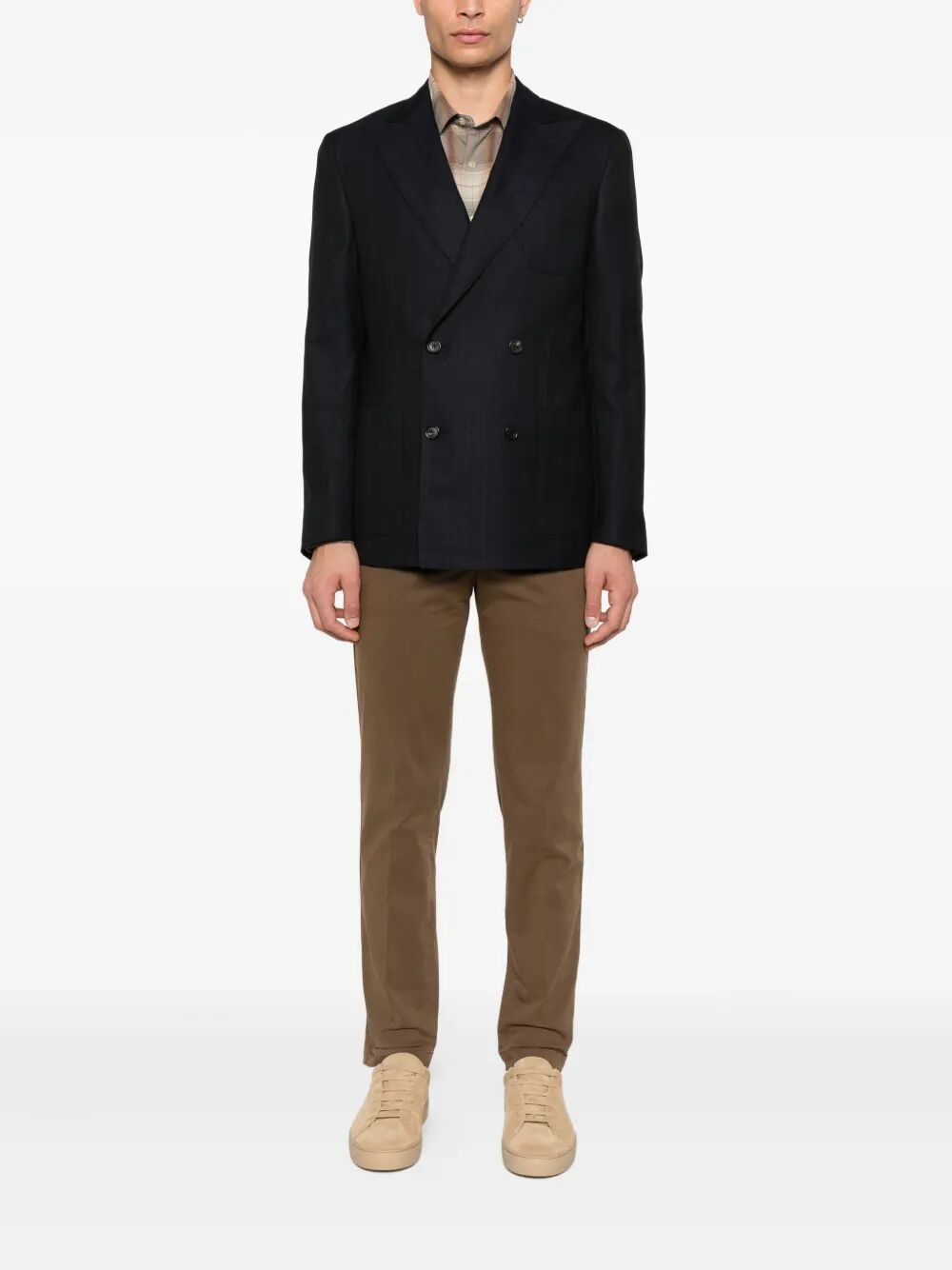 MASTER TAPERED COTTON TROUSERS