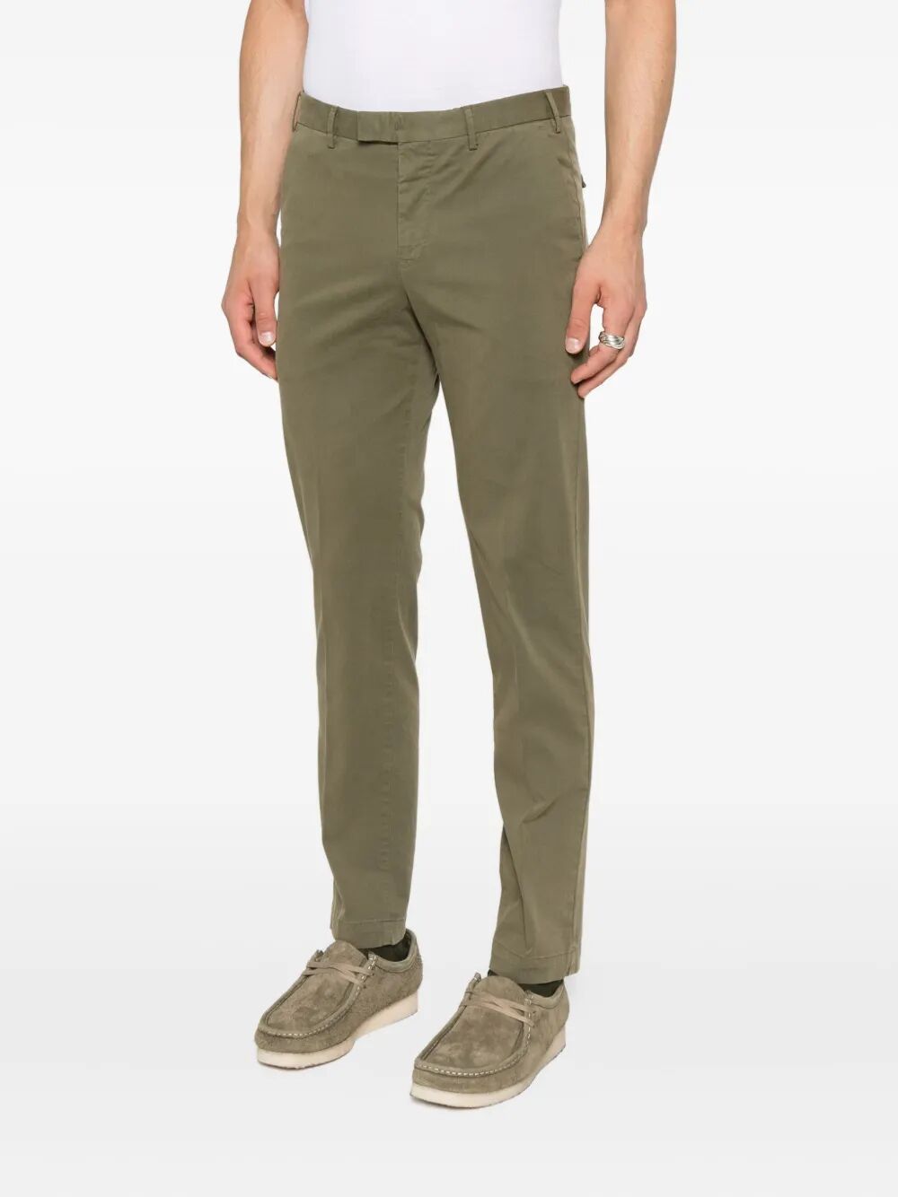 MASTER TAPERED COTTON TROUSERS