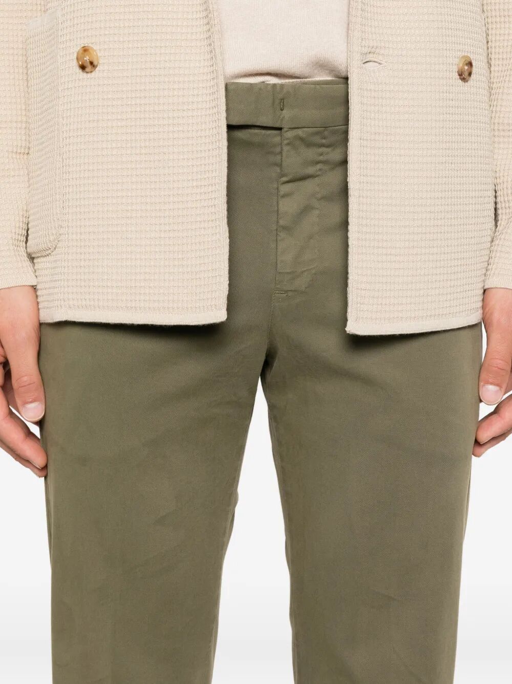 MASTER TAPERED COTTON TROUSERS