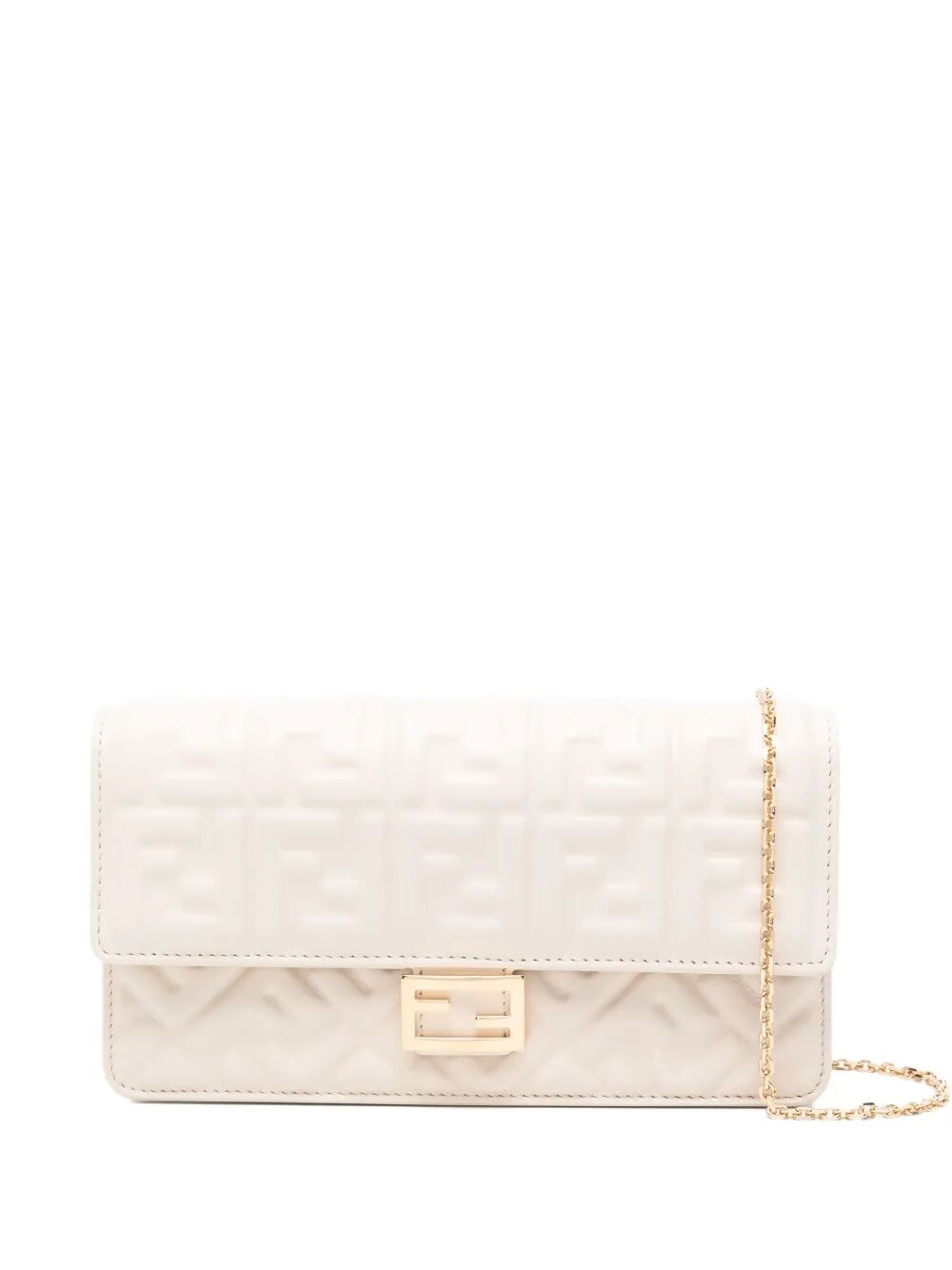 WALLET ON CHAIN BAGUETTE IN NAPPA LEATHER WITH FF MOTIF