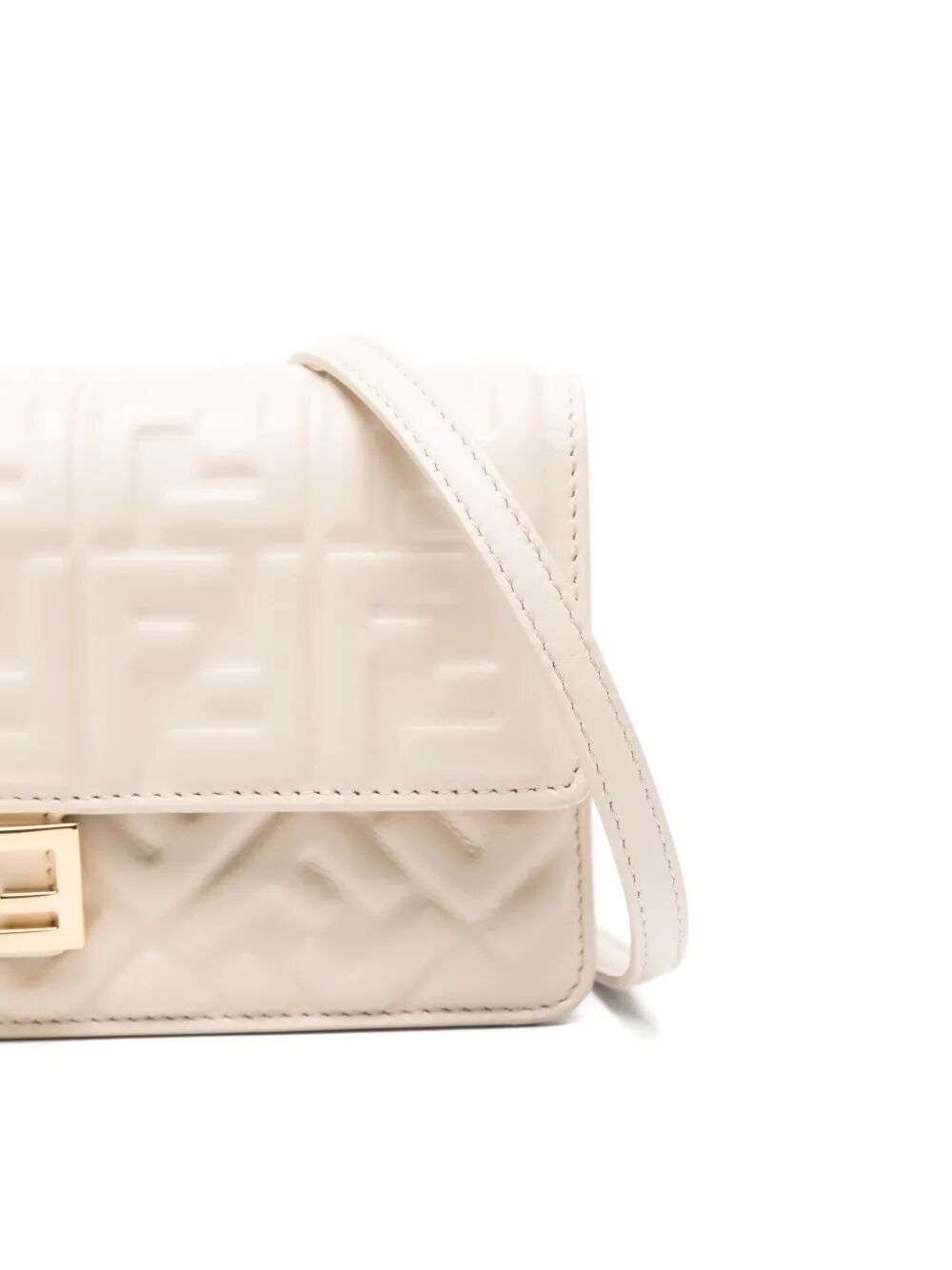 WALLET ON CHAIN BAGUETTE IN NAPPA LEATHER WITH FF MOTIF