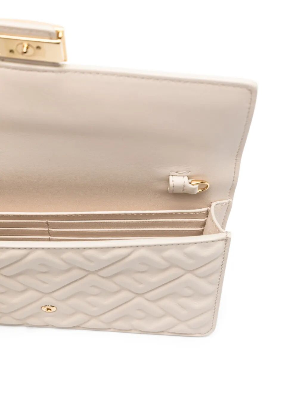 WALLET ON CHAIN BAGUETTE IN NAPPA LEATHER WITH FF MOTIF