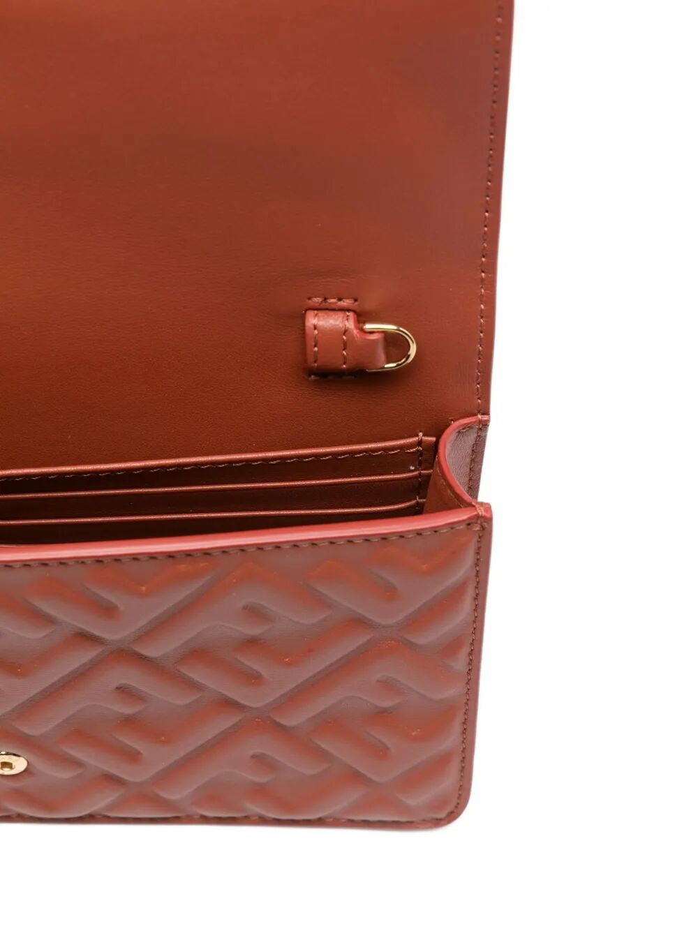 WALLET ON CHAIN BAGUETTE IN NAPPA LEATHER WITH FF MOTIF
