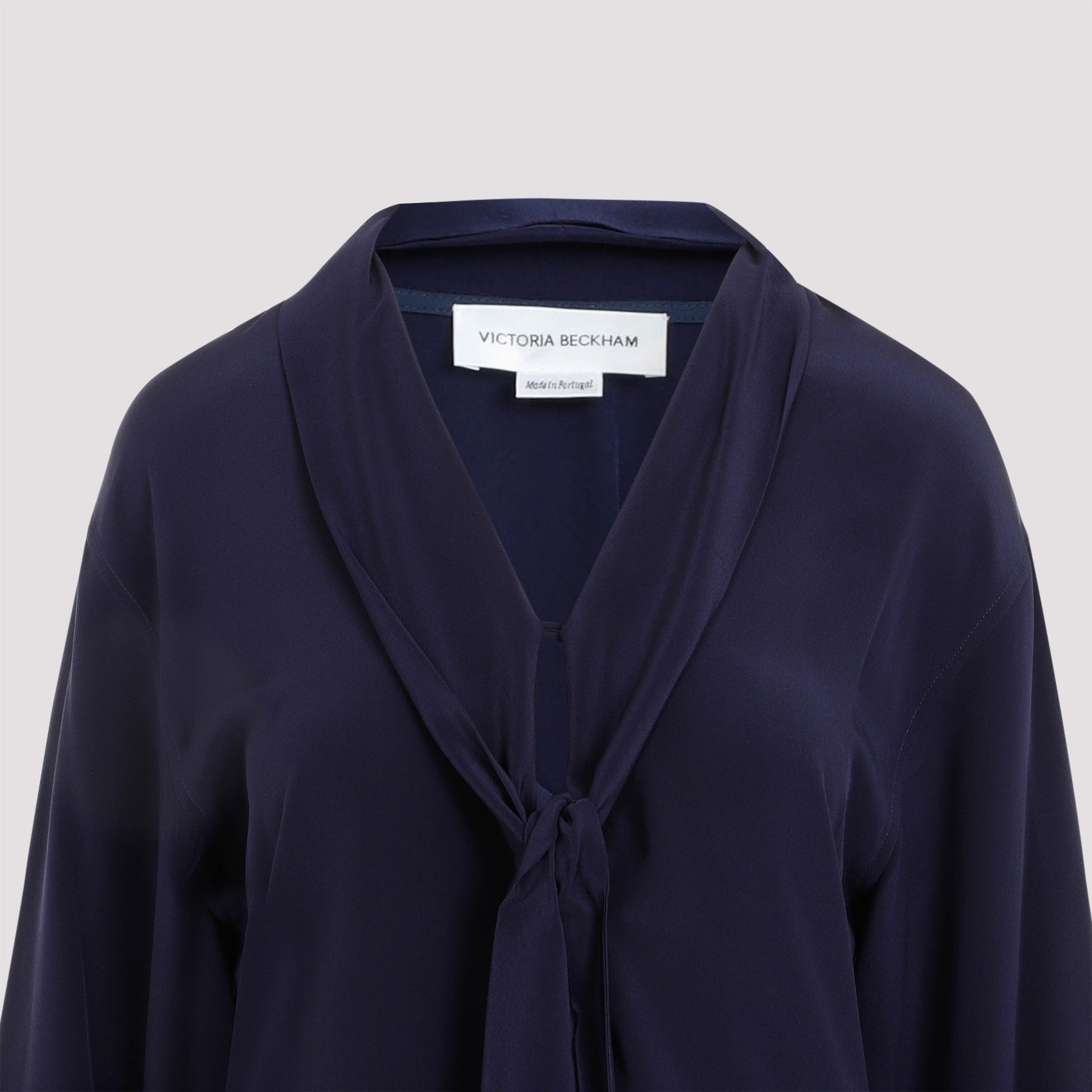 V-Neck Scarf Blouse