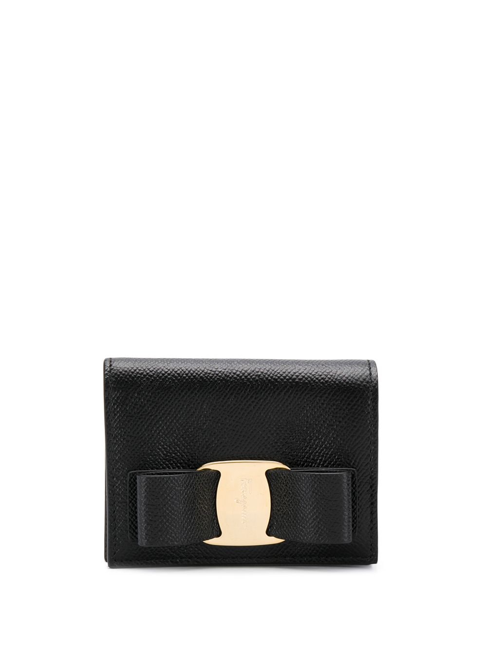VARA BOW HAMMERED LEATHER WALLET