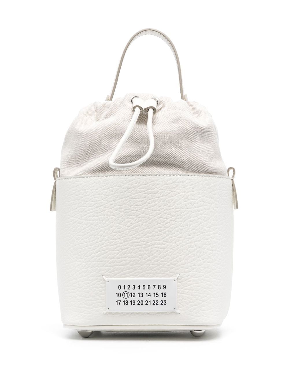 5AC LEATHER AND CANVAS SMALL BUCKET BAG