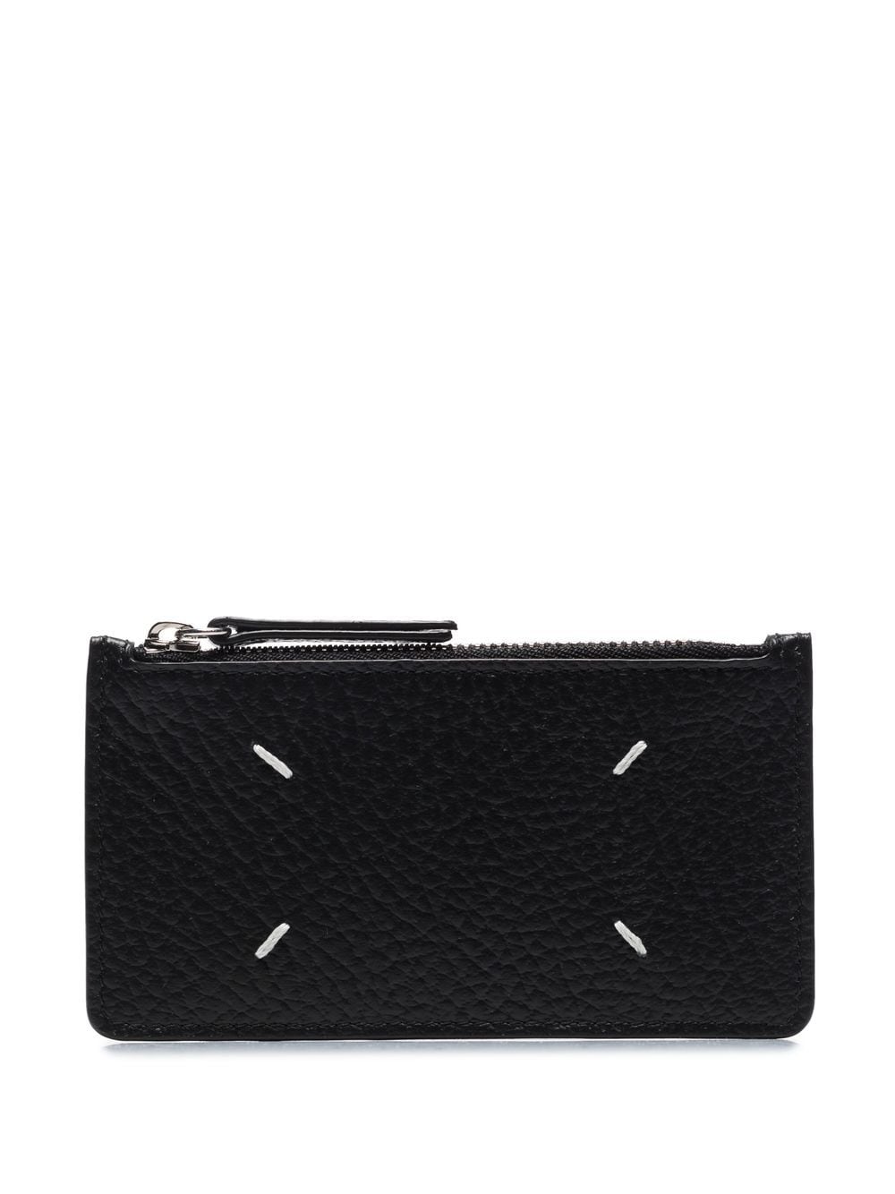 FOUR STITCHES ZIPPED CARDHOLDER