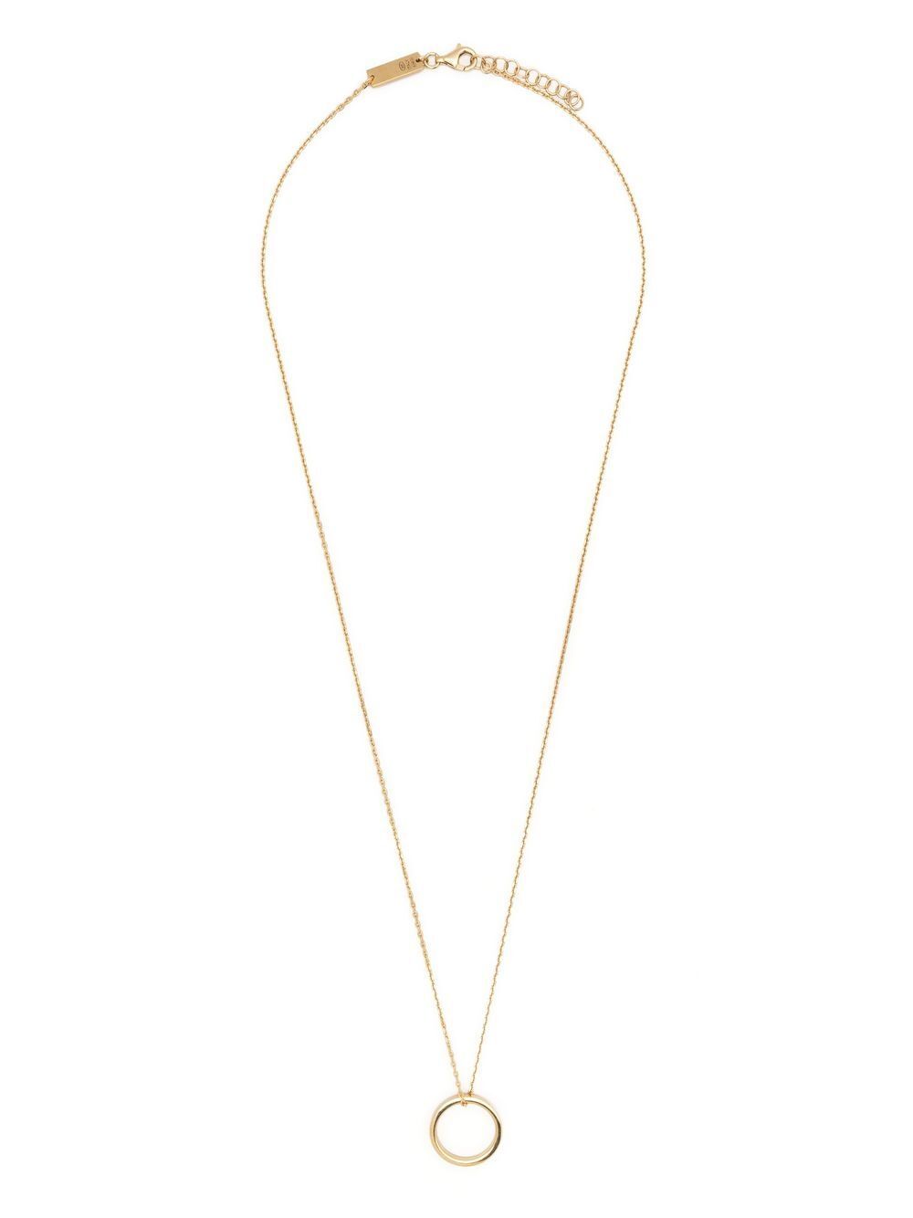 LOGO RING SILVER NECKLACE