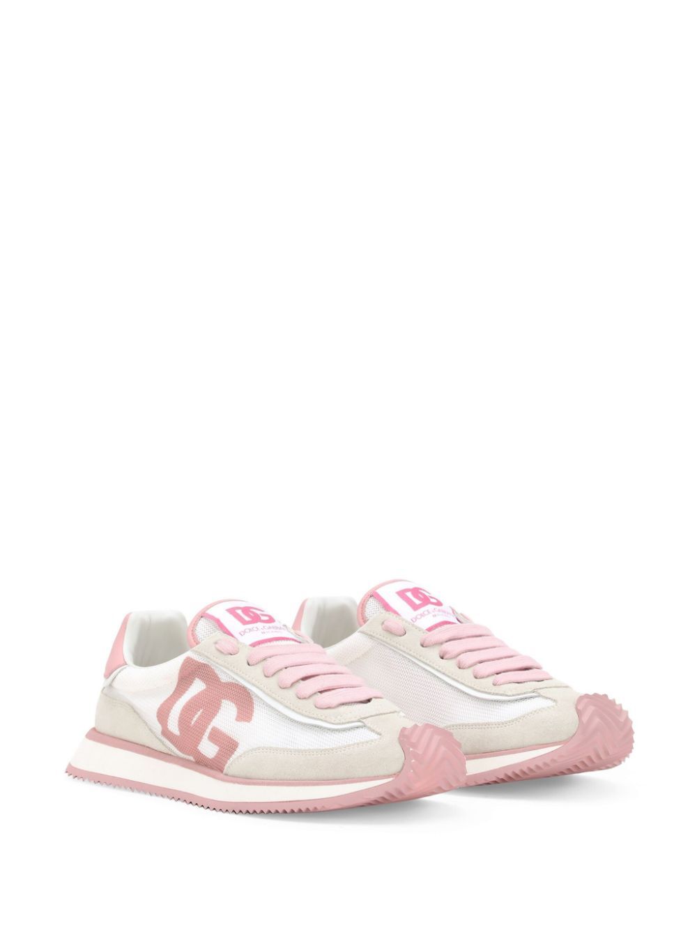 SUEDE AND MESH DG CUSHION SNEAKERS