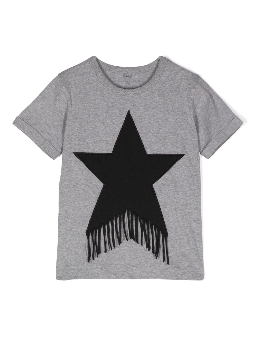 FRINGED STAR COTTON T-SHIRT