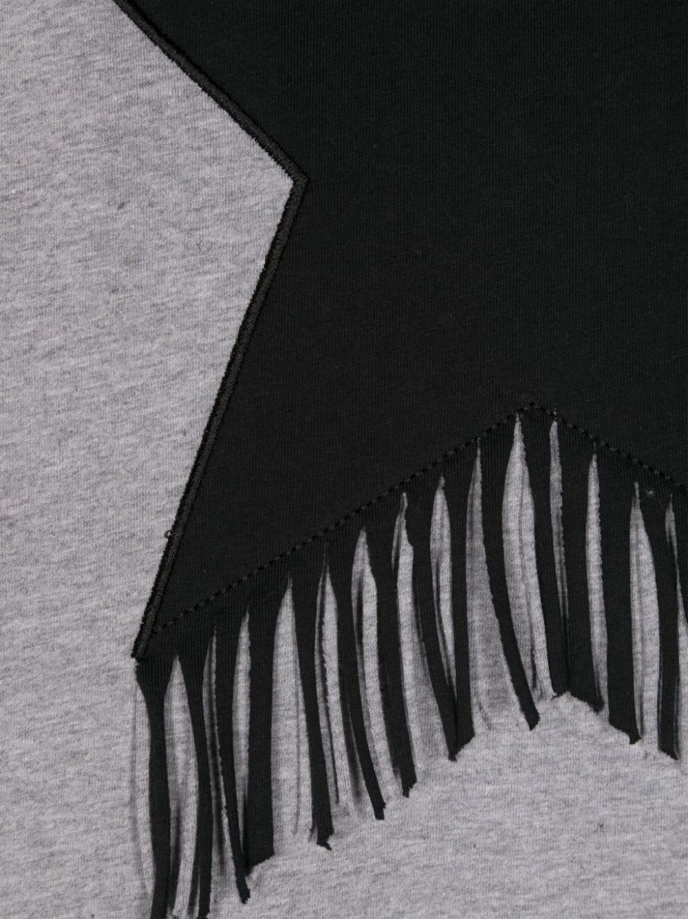 FRINGED STAR COTTON T-SHIRT