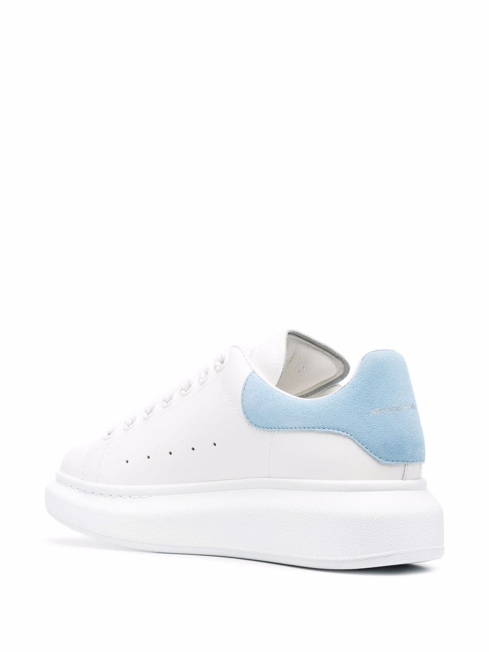 OVERSIZED SNEAKERS IN WHITE/POWDER BLUE