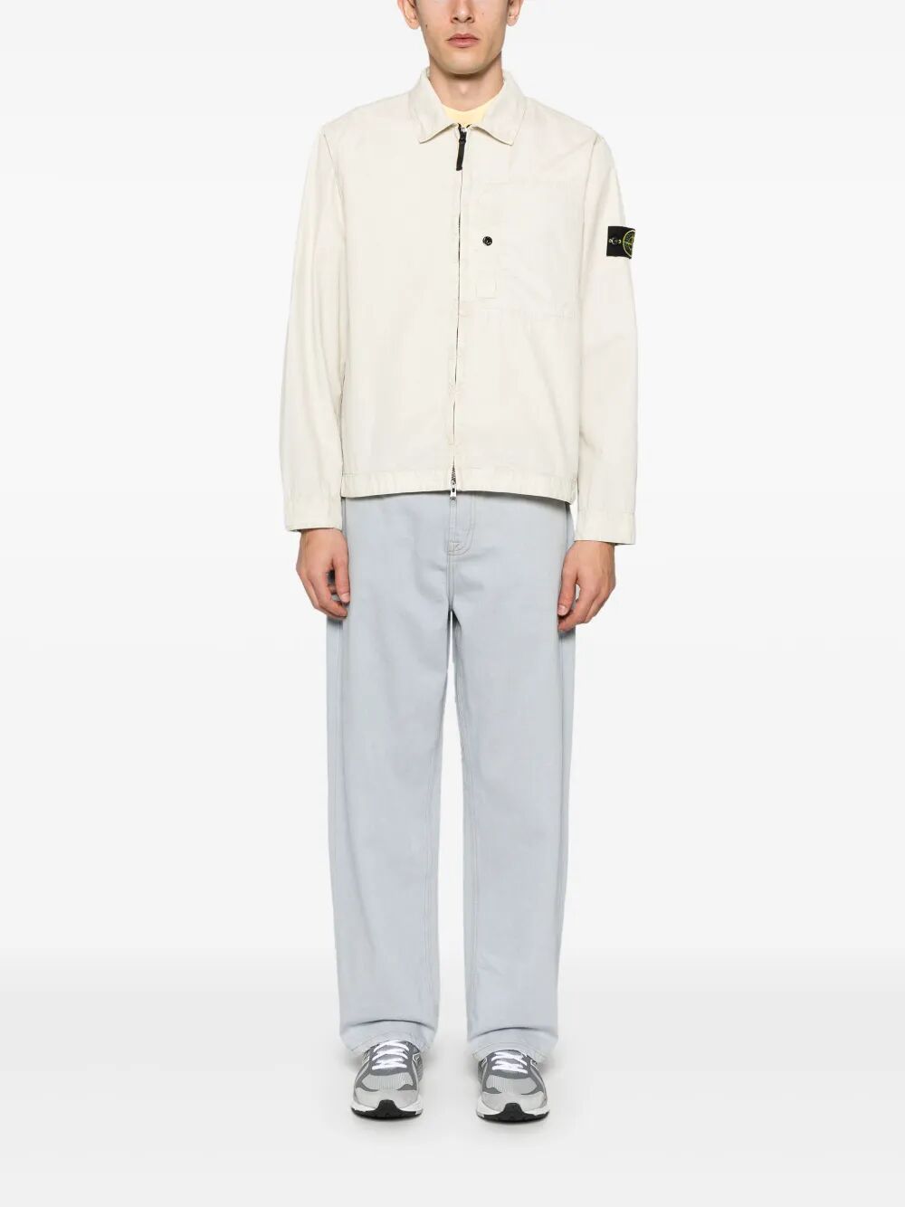 ZIPPER COTTON OVERSHIRT