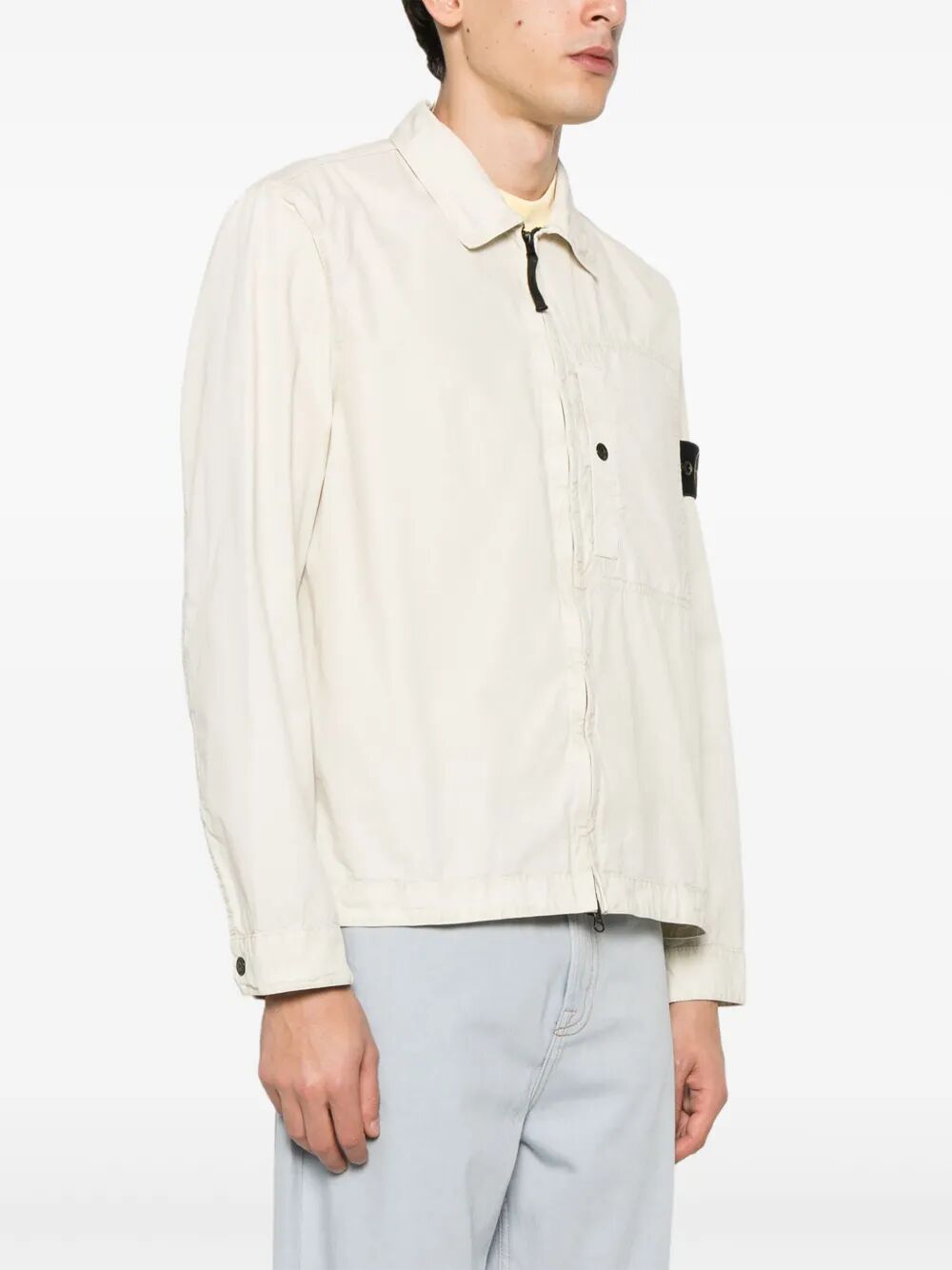 ZIPPER COTTON OVERSHIRT