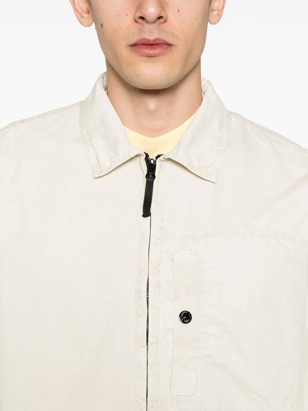 ZIPPER COTTON OVERSHIRT