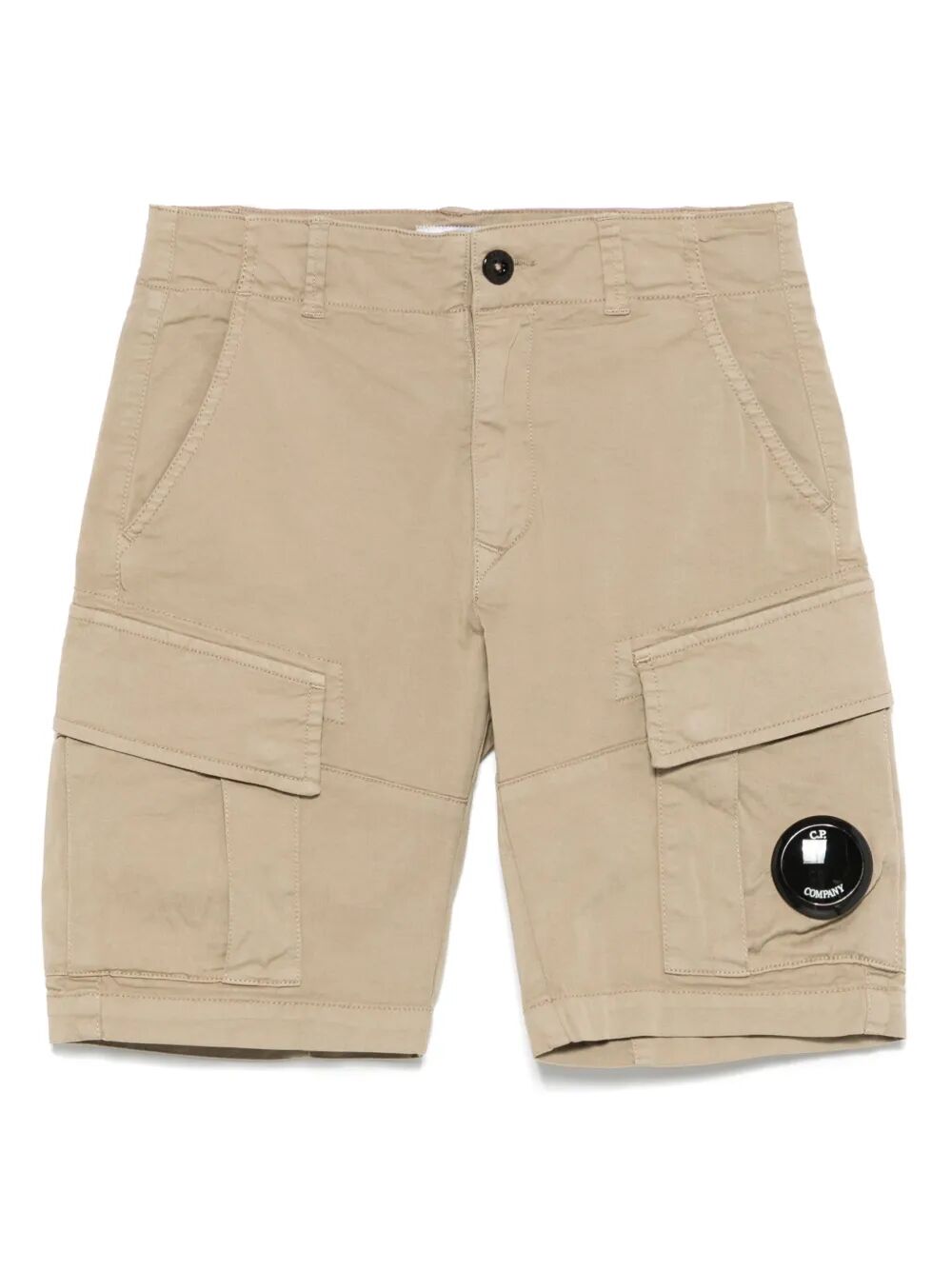 LENS-DETAIL COTTON SHORTS