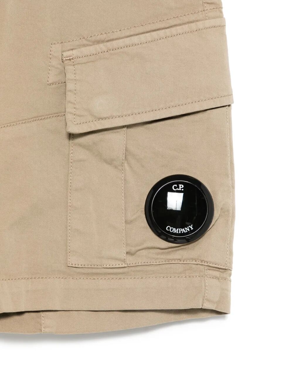 LENS-DETAIL COTTON SHORTS