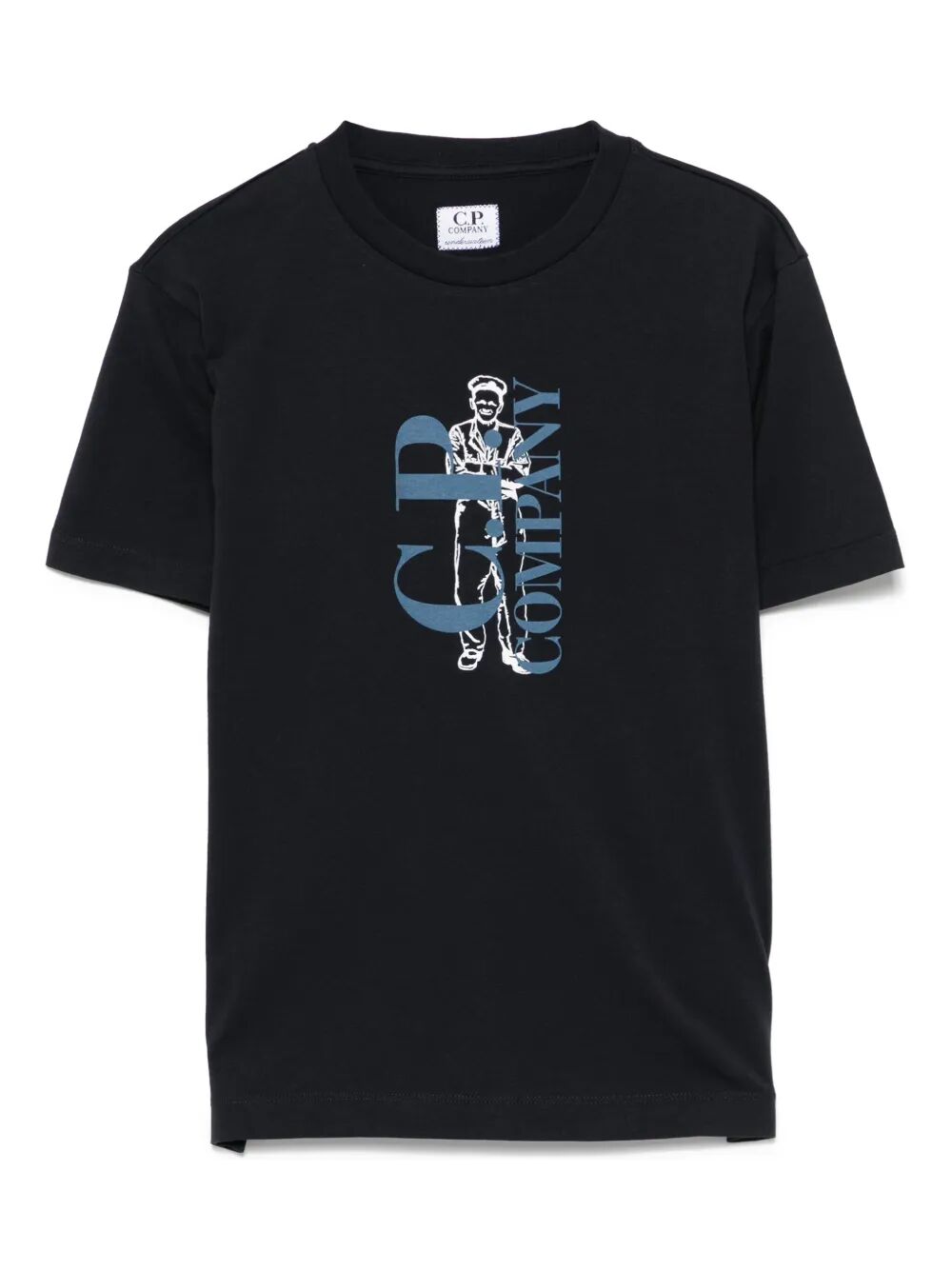 BRITISH SAILOR PRINT COTTON T-SHIRT