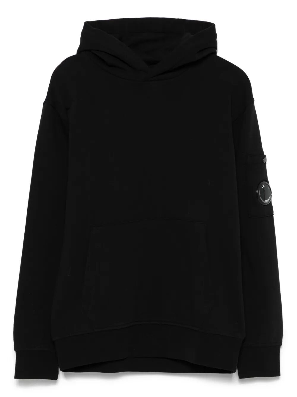 LENS-DETAIL COTTON HOODIE