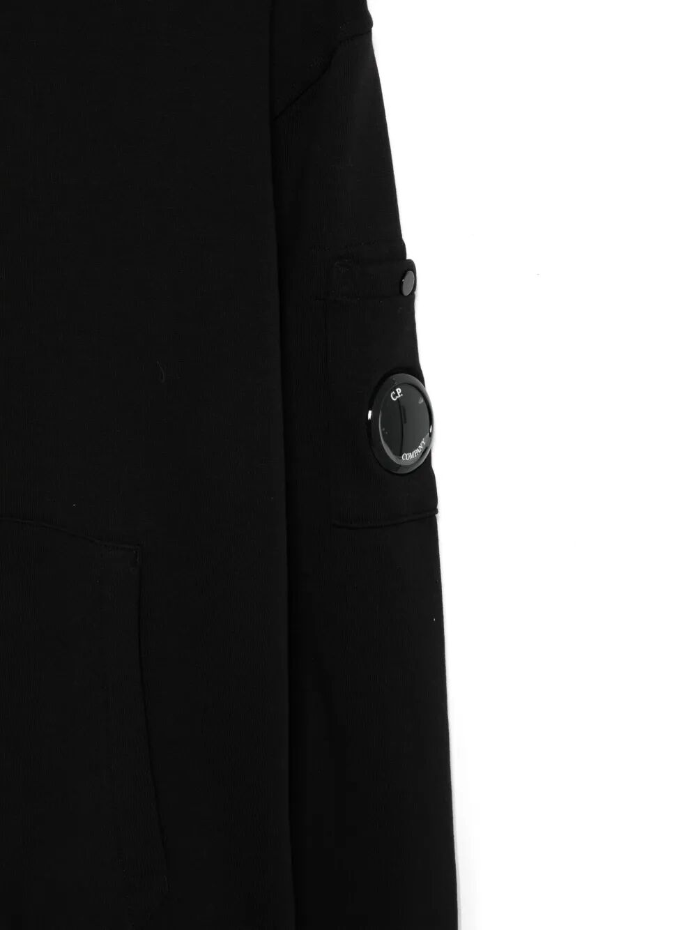 LENS-DETAIL COTTON HOODIE