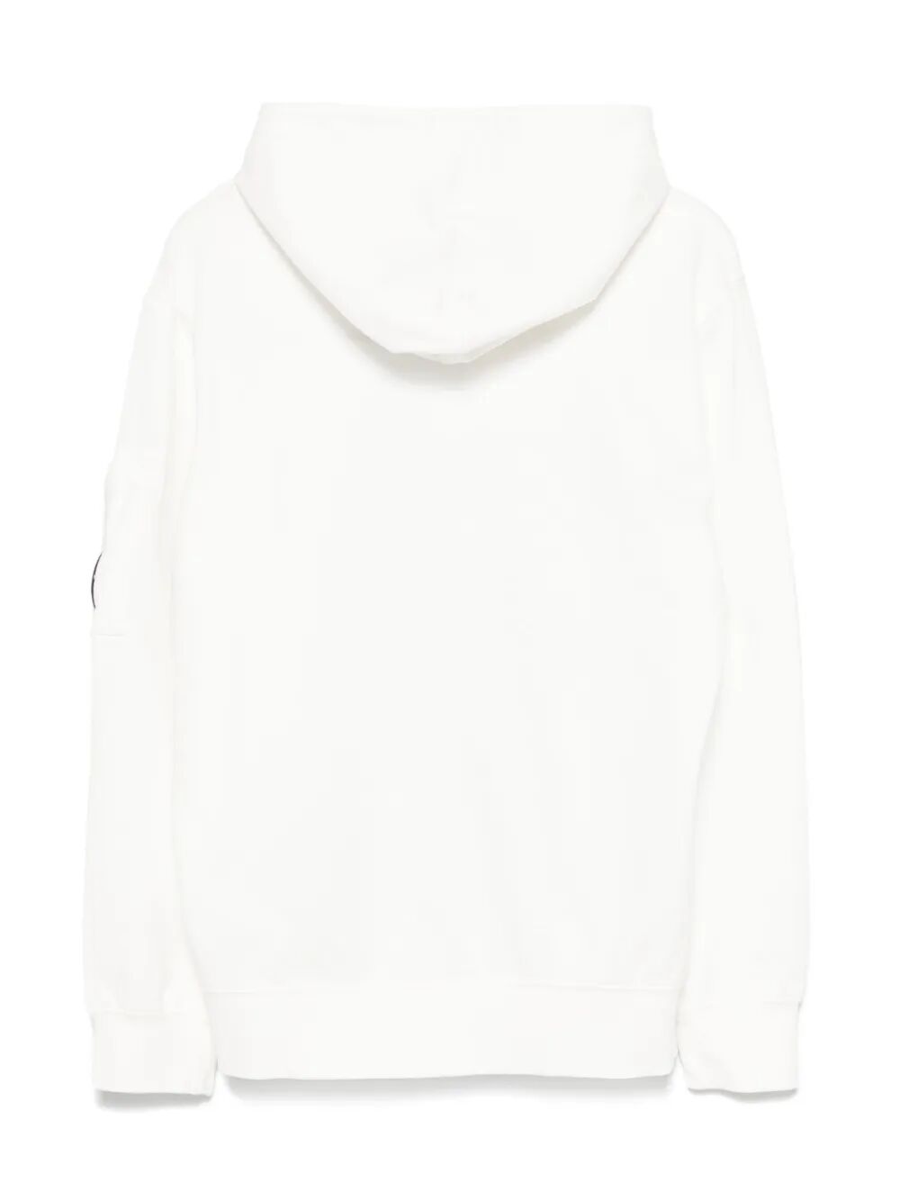 LENS-DETAIL LOGO-PRINT COTTON HOODIE