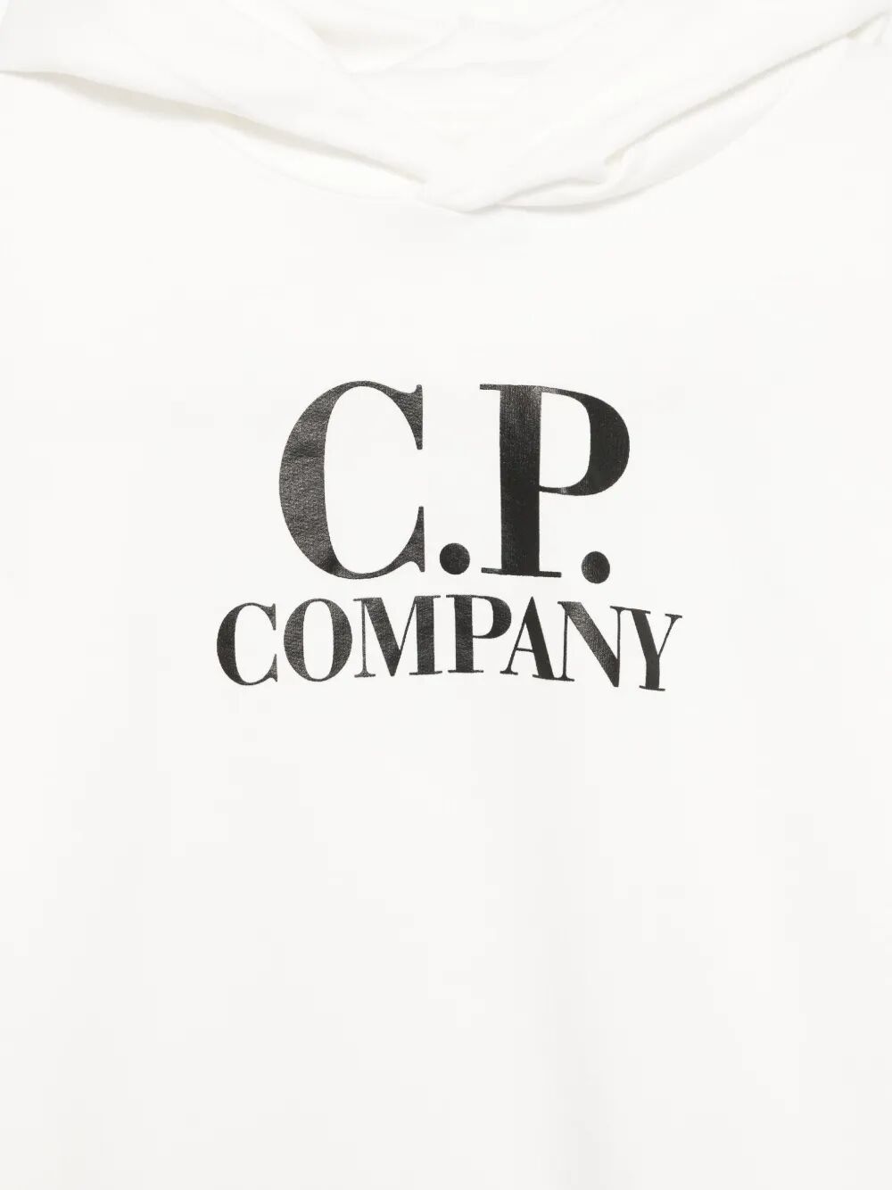 LENS-DETAIL LOGO-PRINT COTTON HOODIE