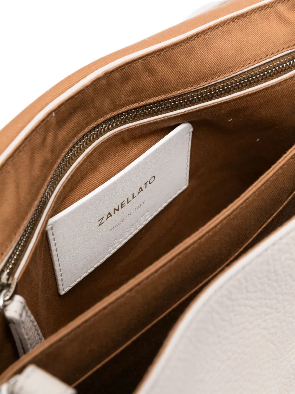 TUMBLED LEATHER SMALL POSTINA DAILY GIORNO BAG