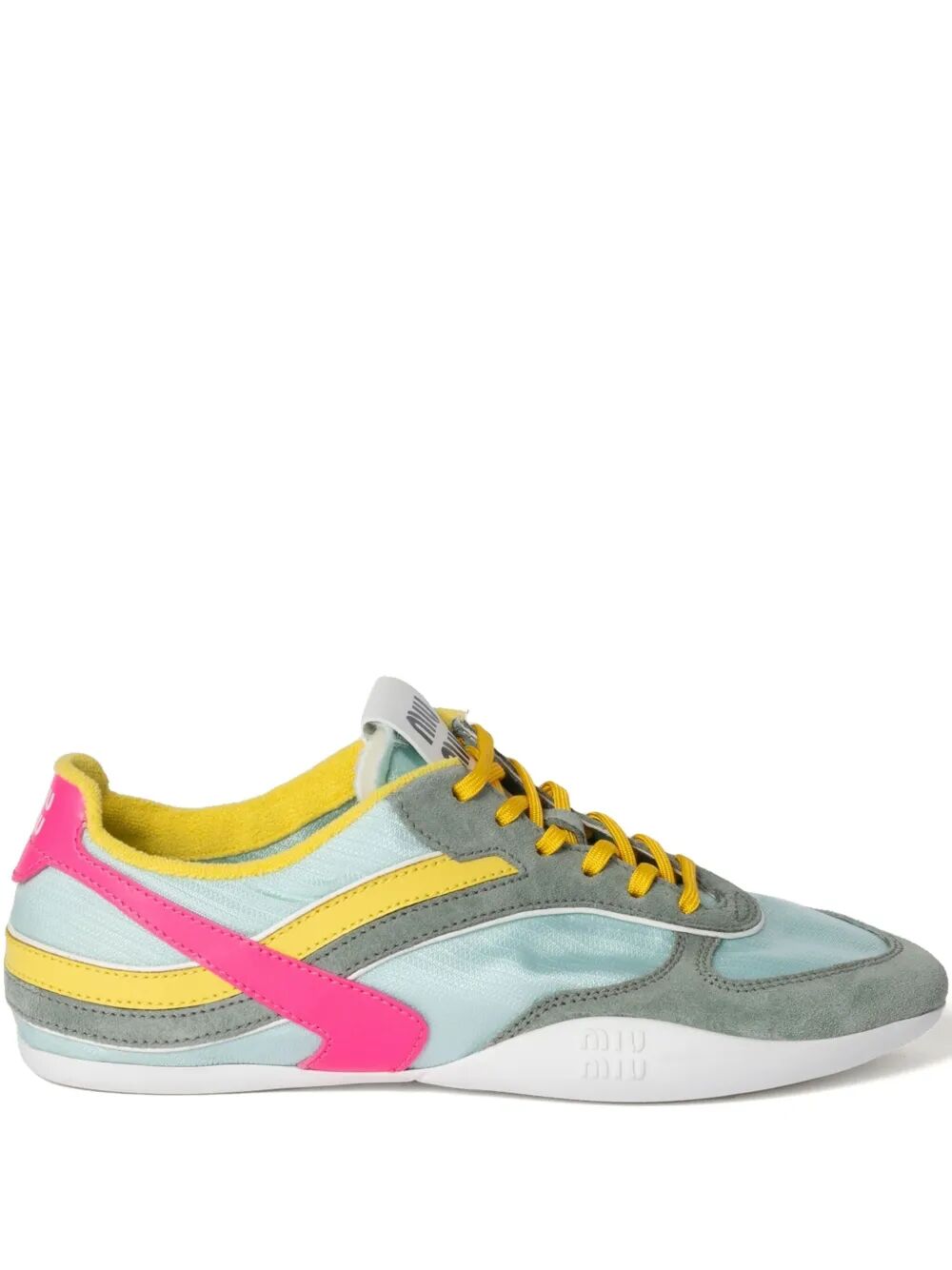 GYMNASIUM TECHNICAL FABRIC AND SUEDE SNEAKERS