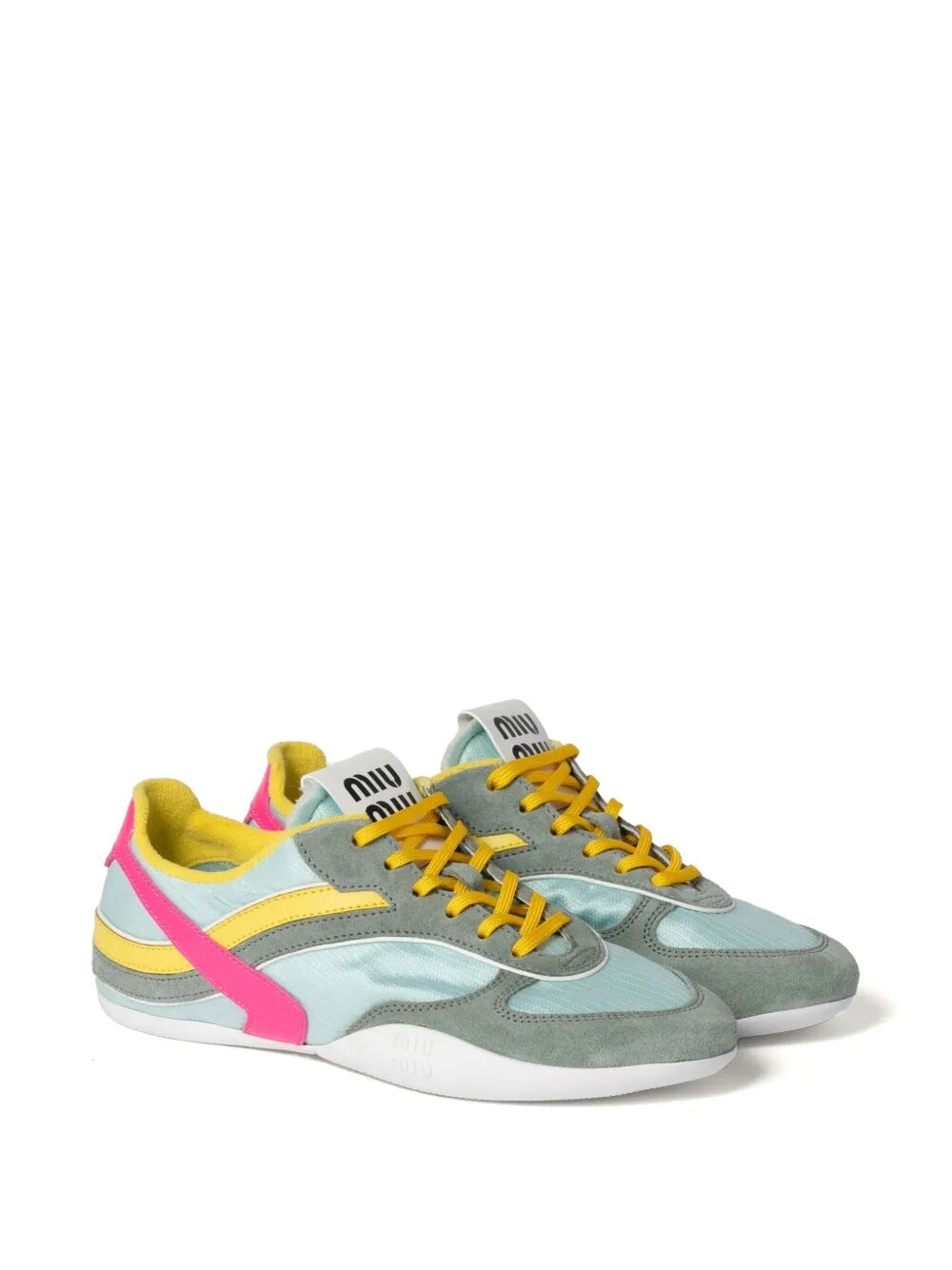 GYMNASIUM TECHNICAL FABRIC AND SUEDE SNEAKERS