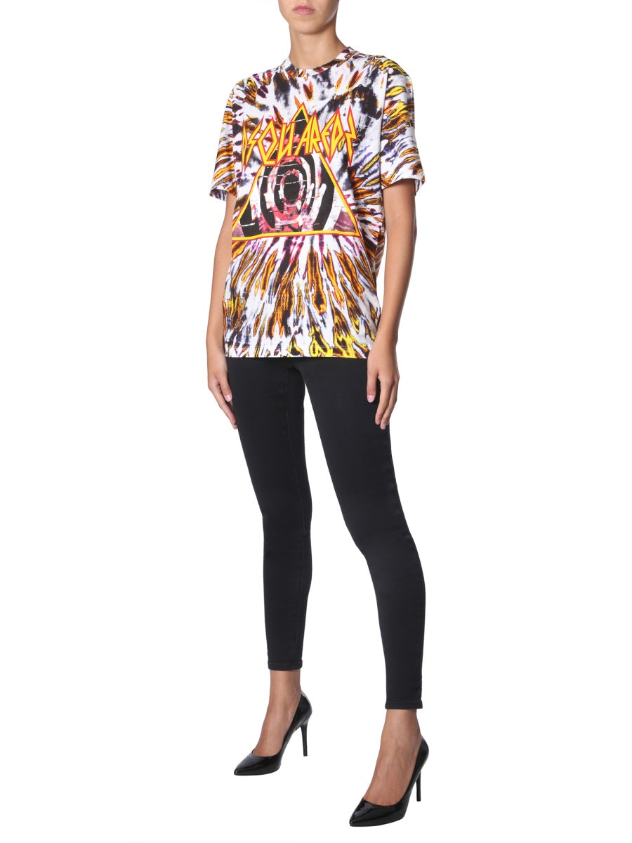 TIE AND DYE PRINT T-SHIRT