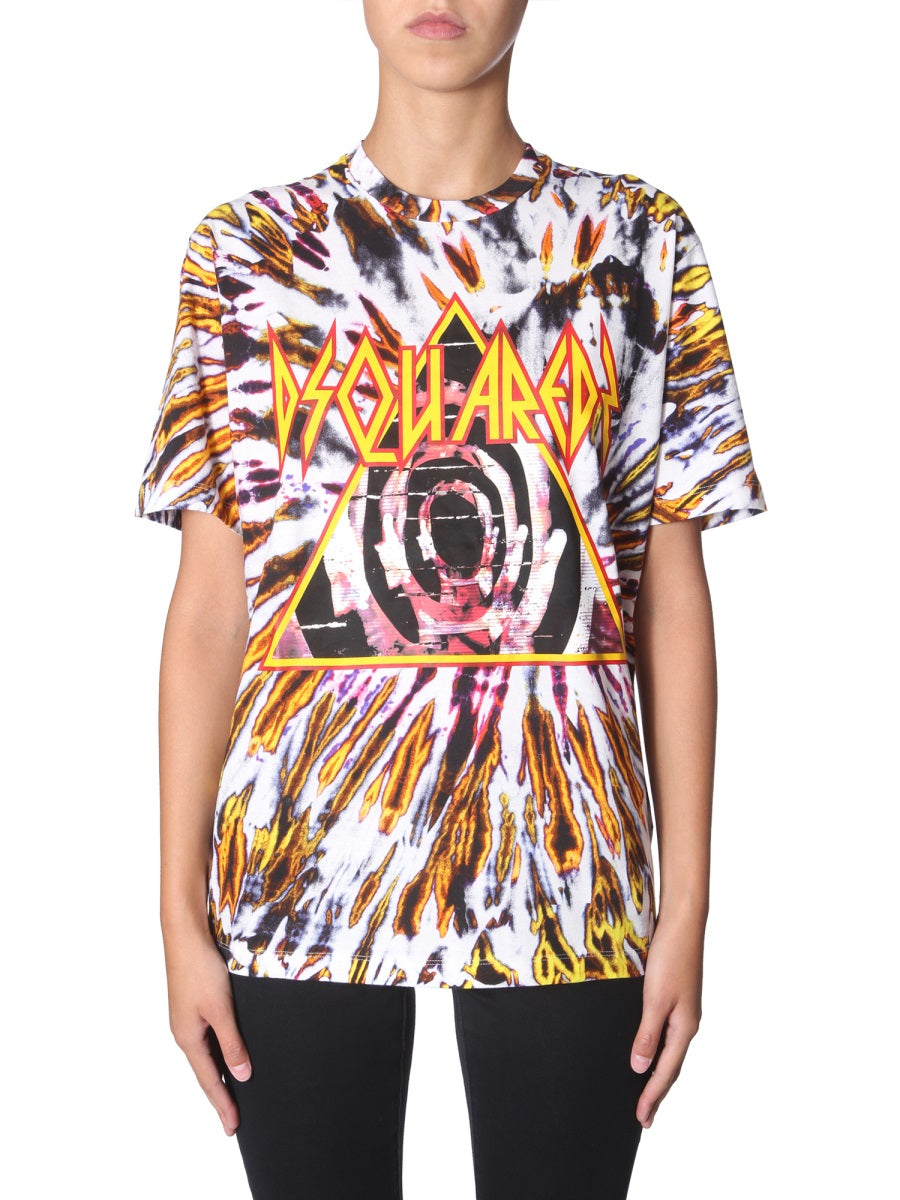 TIE AND DYE PRINT T-SHIRT