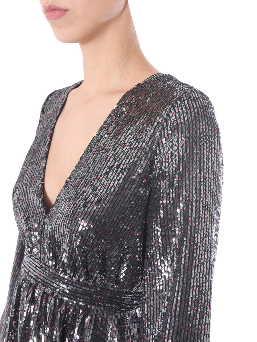 V-NECK DRESS