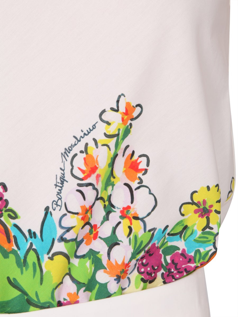 FLOWER AND FRUIT PRINT TOP