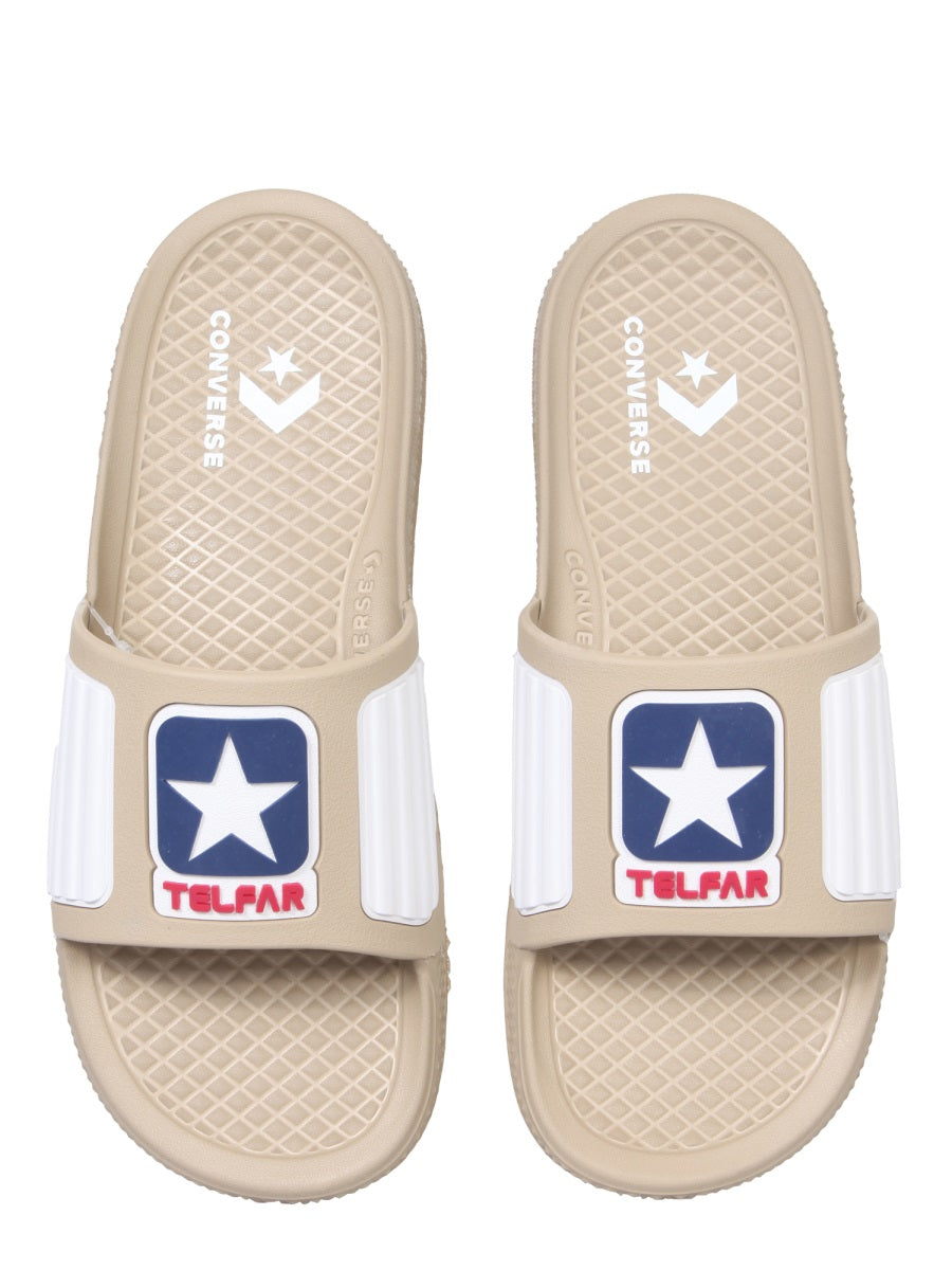 RUBBER SLIDE SANDALS