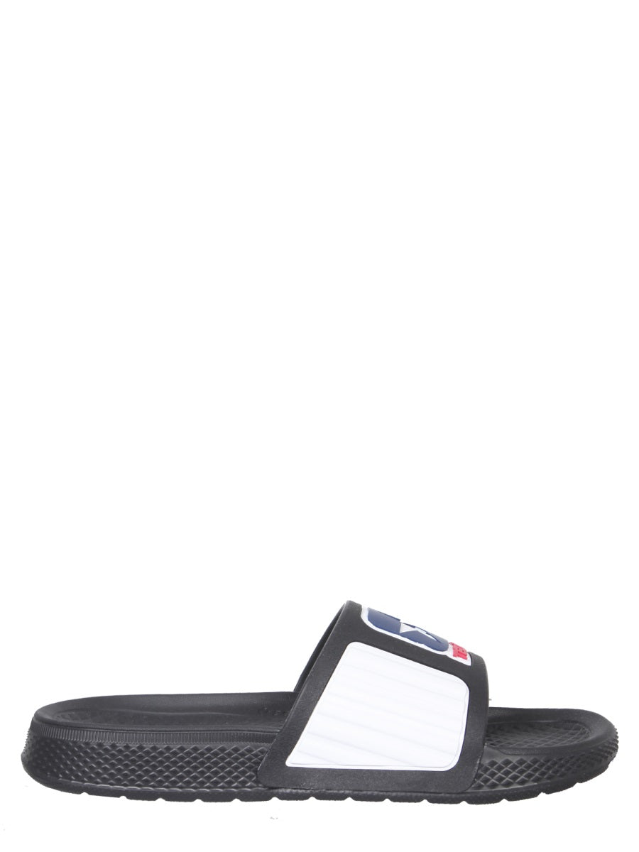 RUBBER SLIDE SANDALS