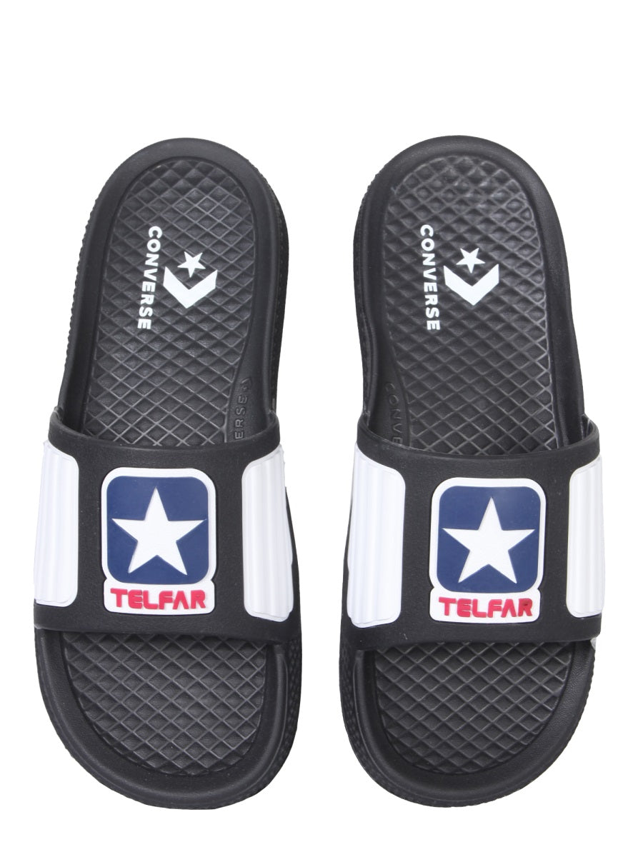 RUBBER SLIDE SANDALS