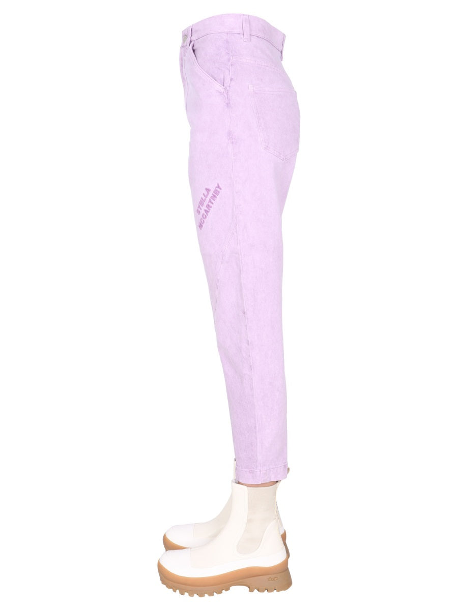 JEANS WITH EMBROIDERED LOGO