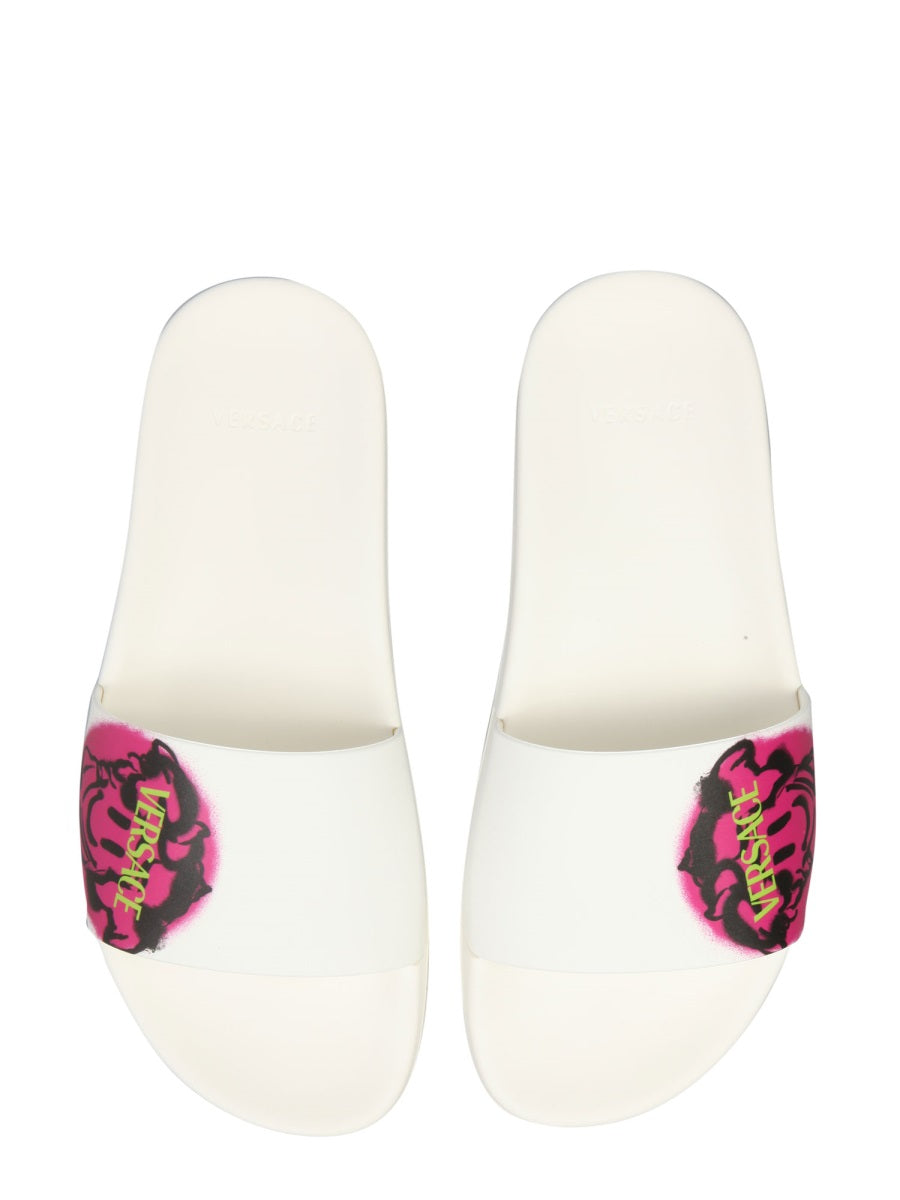 MEDUSA SMILEY SLIDE SANDALS