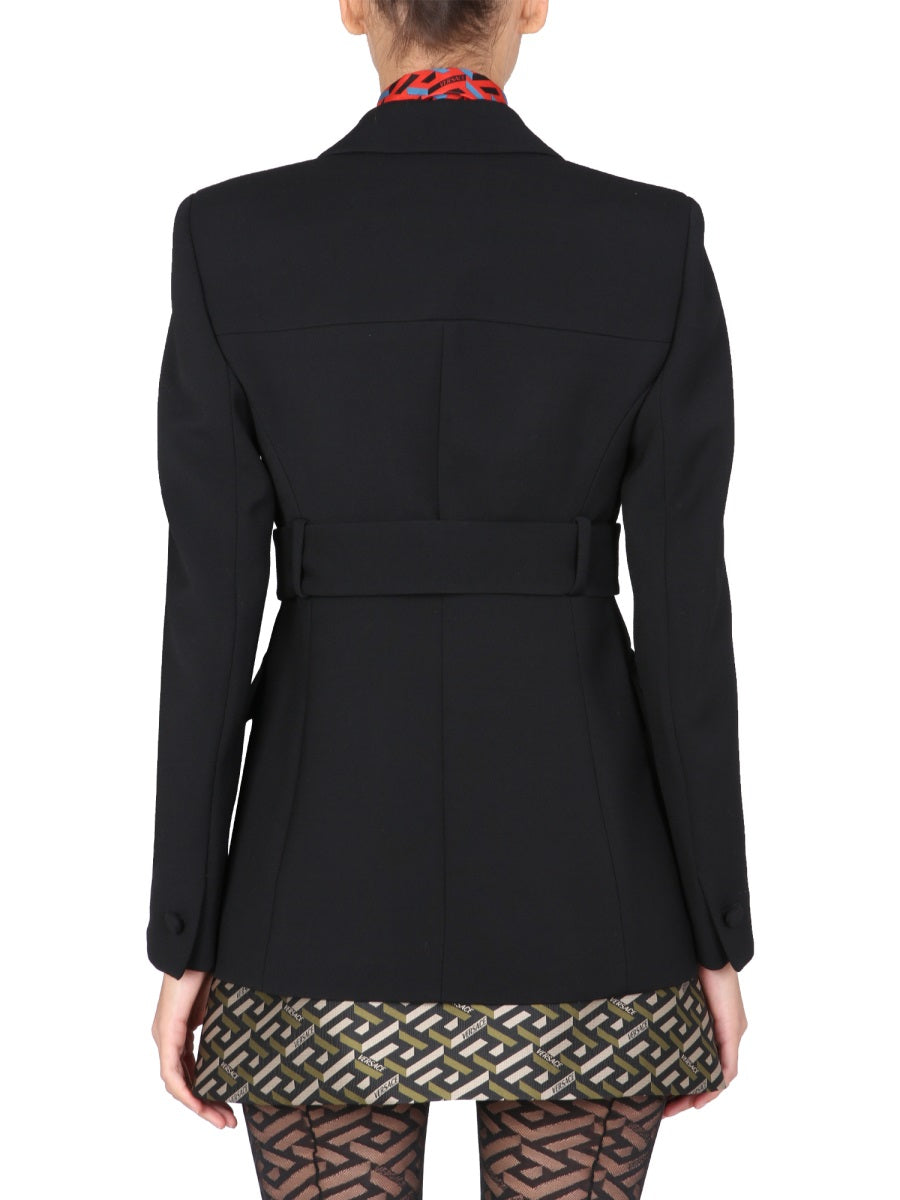 JACKET WITH MEDUSA BUTTON
