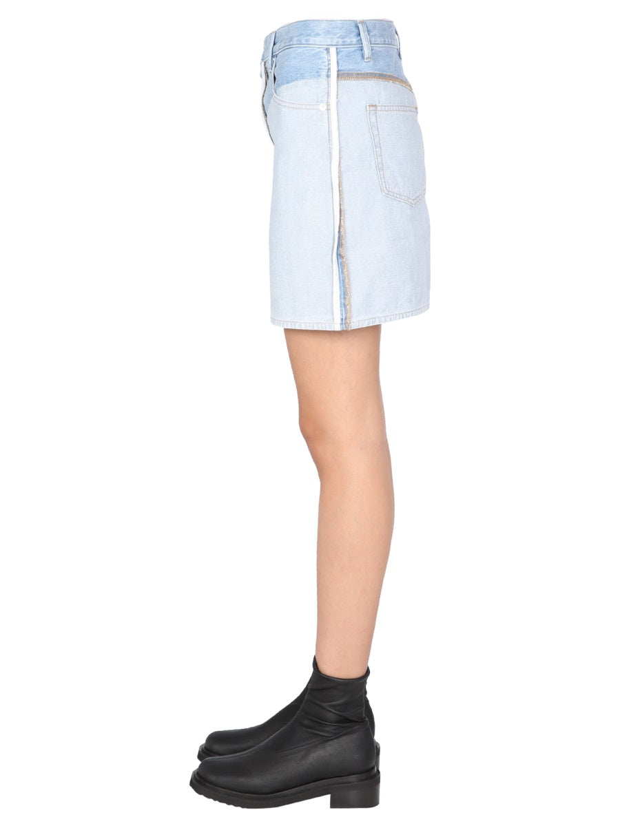 REVERS DENIM SKIRT