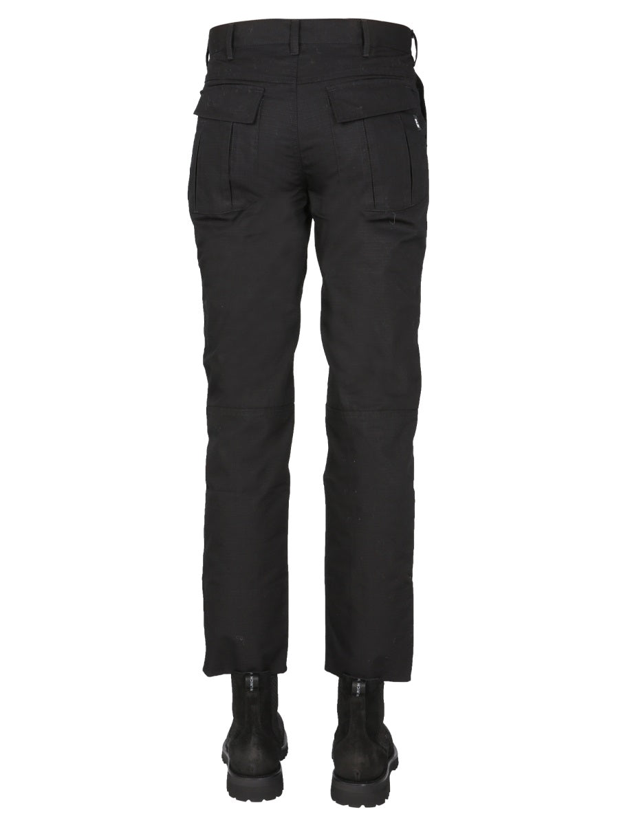 PANTS WITH LOGO BUTTON