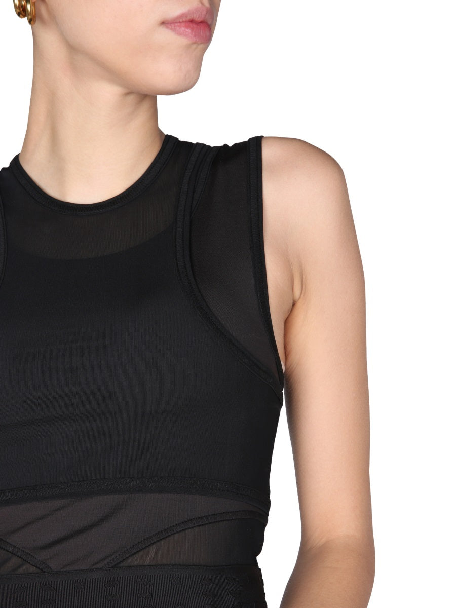 "PANELLED SPORT" TOP