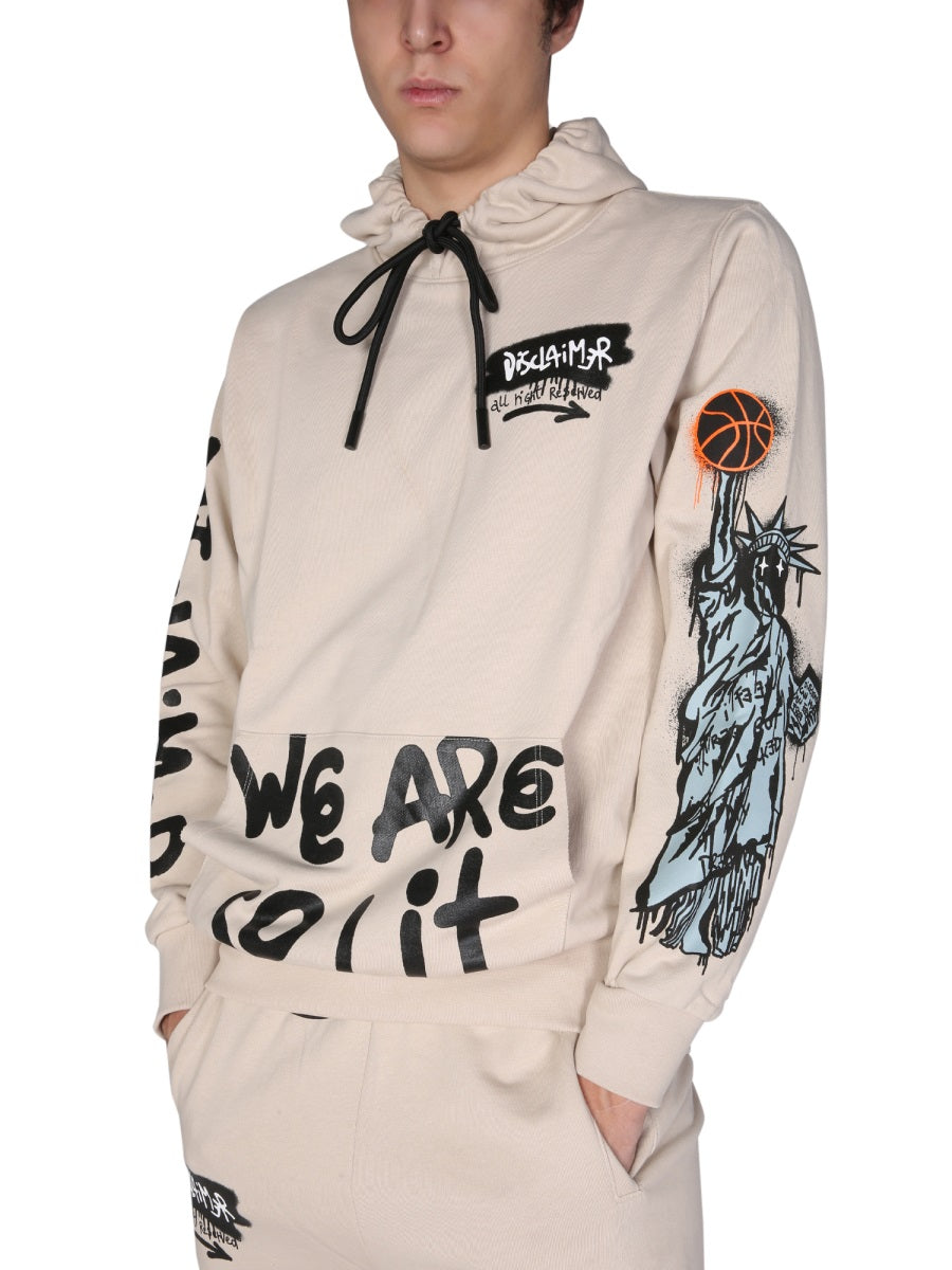 SWEATSHIRT WITH LOGO PRINT
