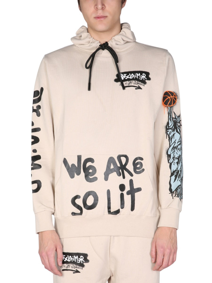 SWEATSHIRT WITH LOGO PRINT